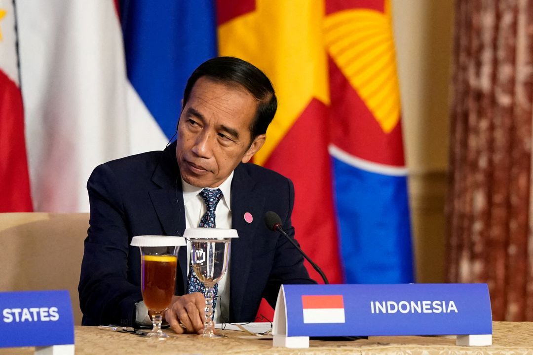 Indonesian President Joko Widodo listens during a U.S.-Association of Southeast Asian Nations Special Summit, in Washington, D.C., May 13, 2022.