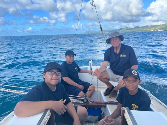 Cadets learn to sail.