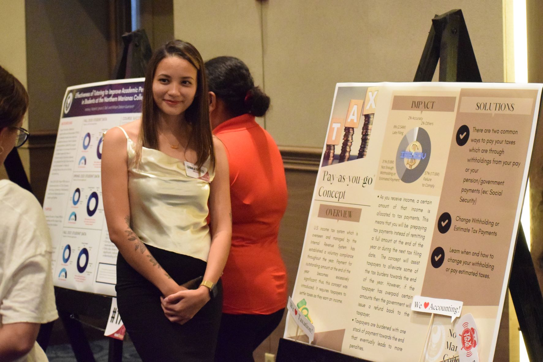 NMC student Charlie Foster conducted research on taxation.