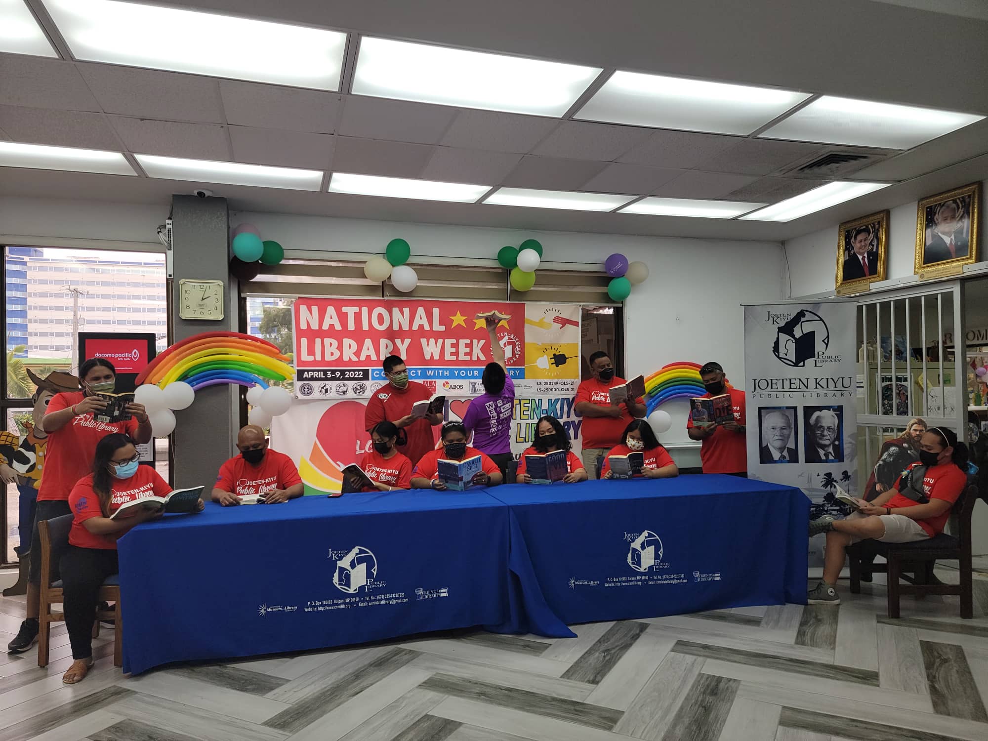 On April 12, 2022, Joeten-Kiyu Public Library celebrated “Wake Up and Read, CNMI” in partnership with the Public School System.