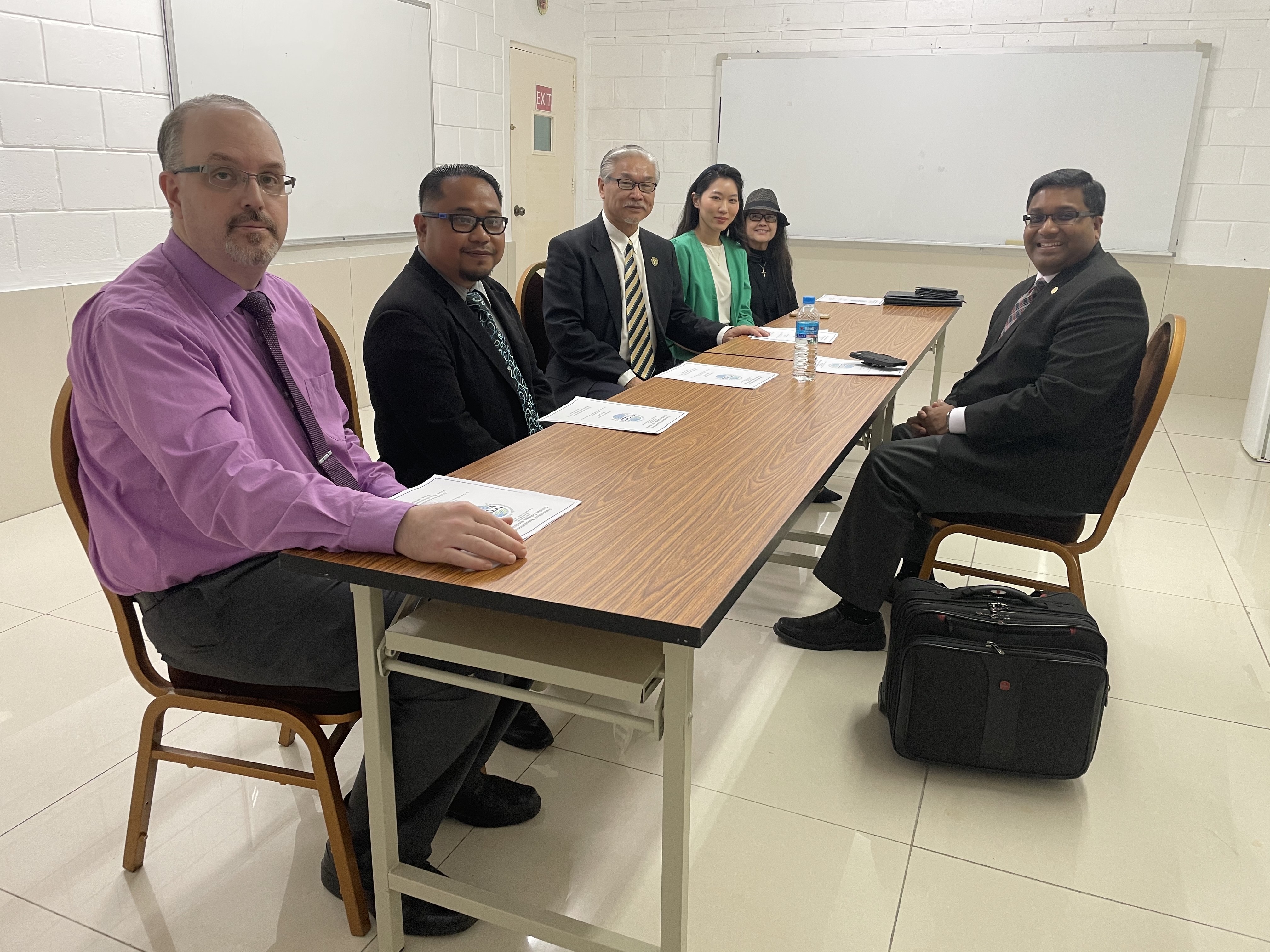 EUCON International University meets with a visiting representative of the Transnational Association of Christian Colleges and Schools.
