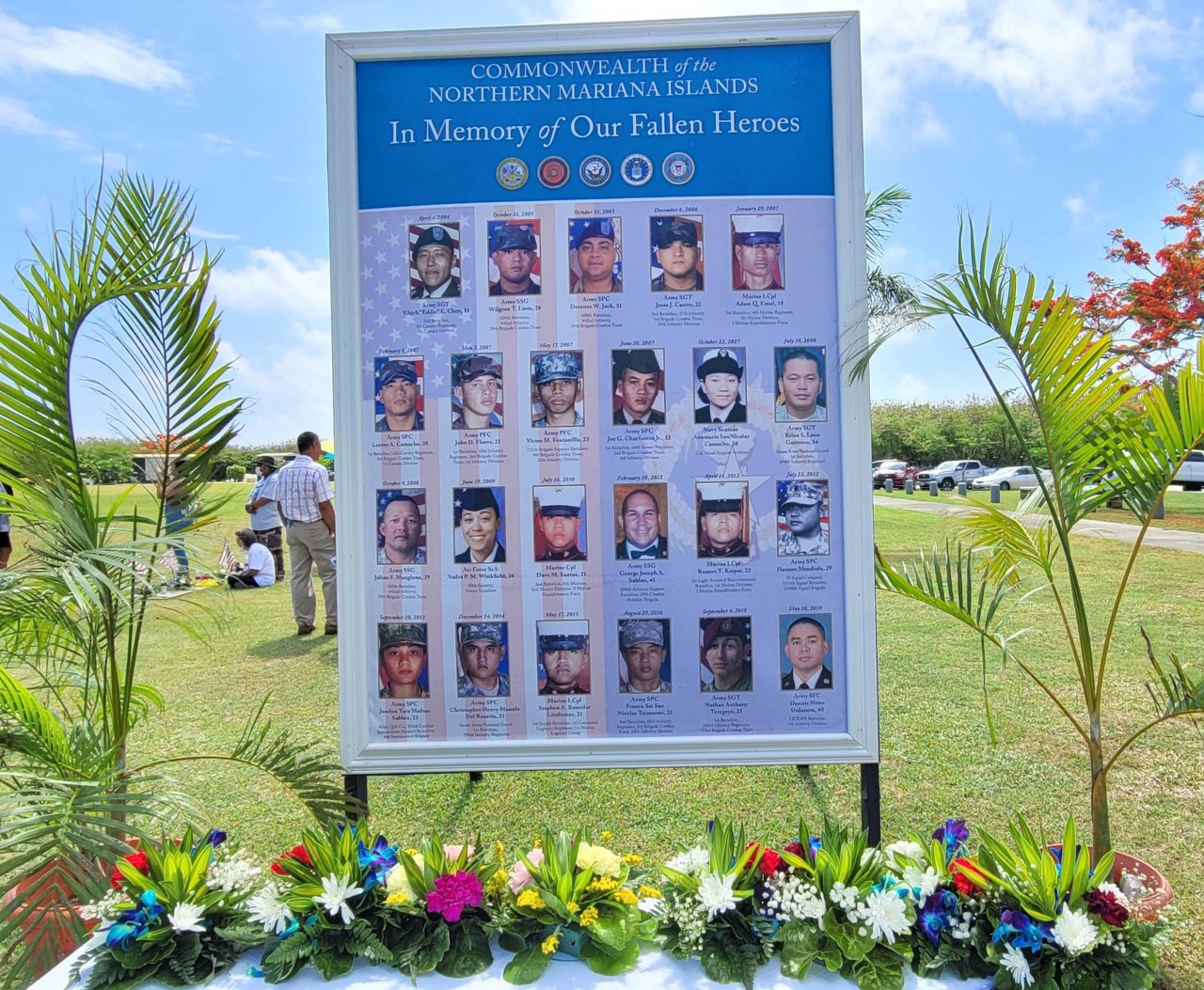 Photos of the fallen heroes of the CNMI.