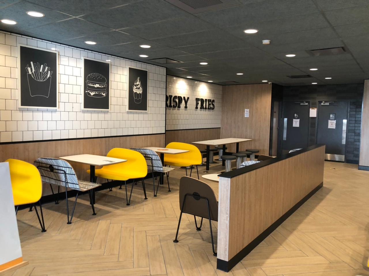 The brand new indoor set up of McDonald's Restaurant Saipan on Middle Road.