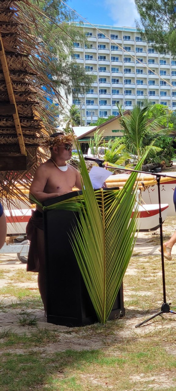 Master of ceremonies John Gonzales