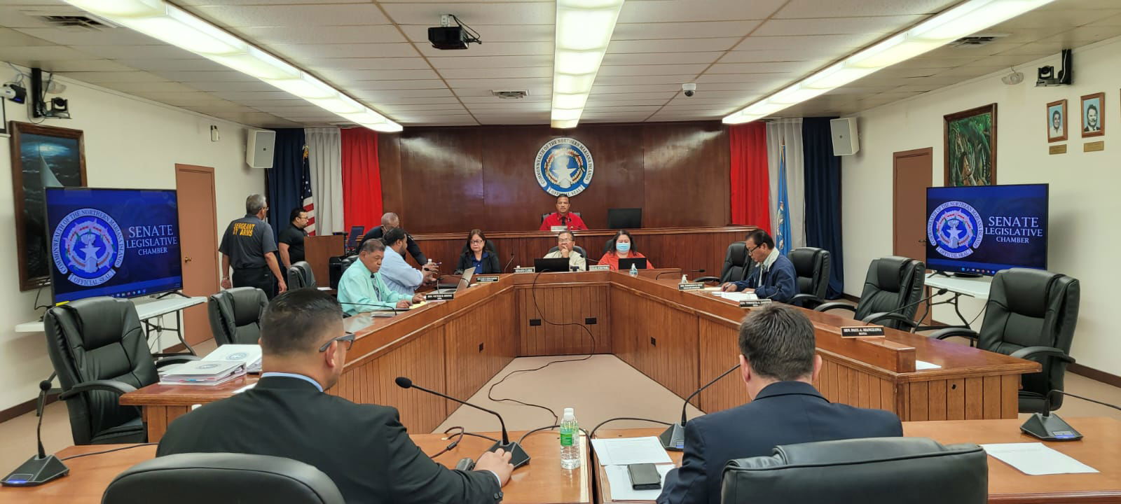 With Senate President Jude U. Hofschneider presiding, the Senate resumes its impeachment hearing Monday morning.