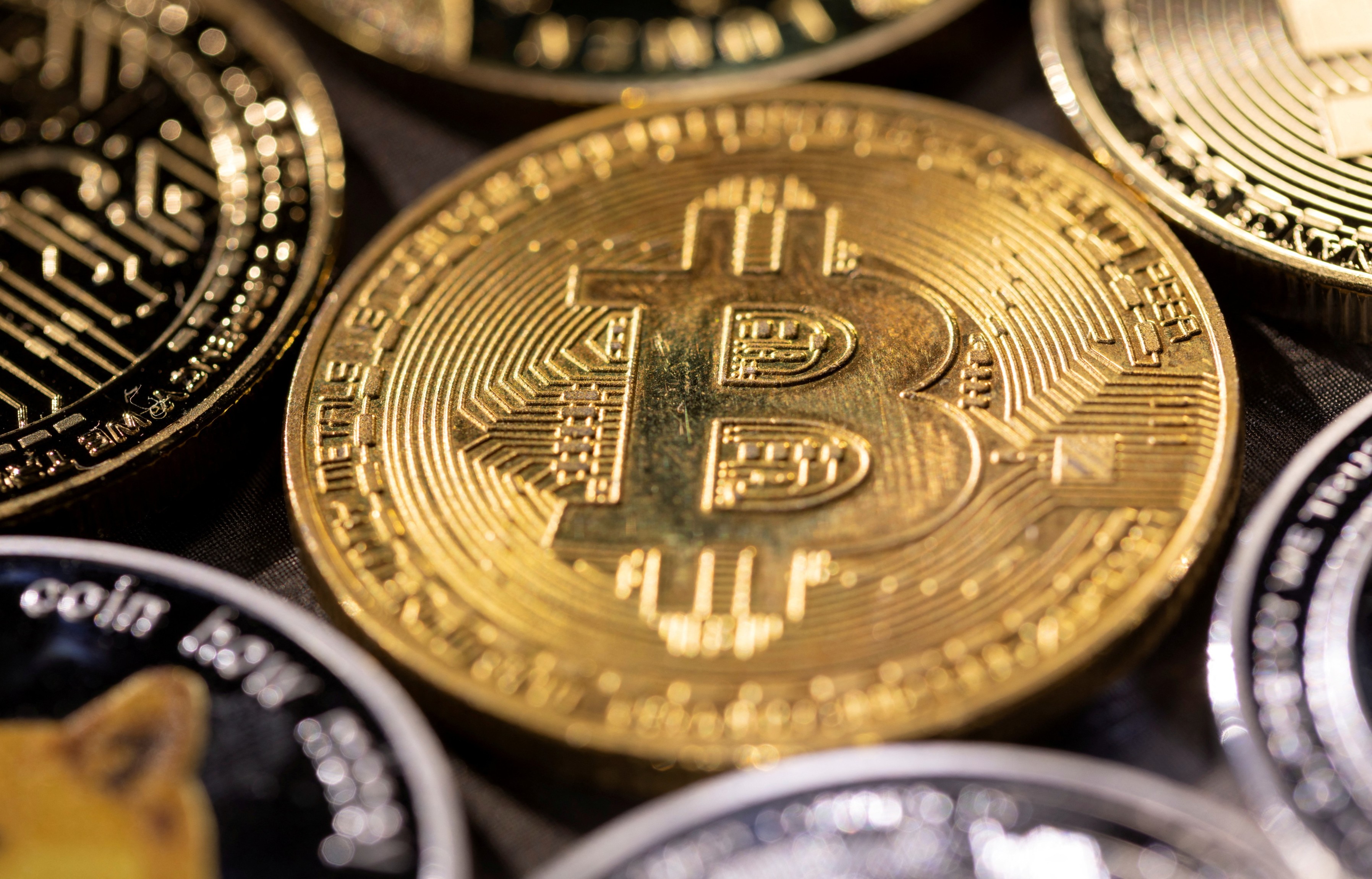 Representation of cryptocurrency bitcoin is seen in this illustration taken Nov. 29, 2021.