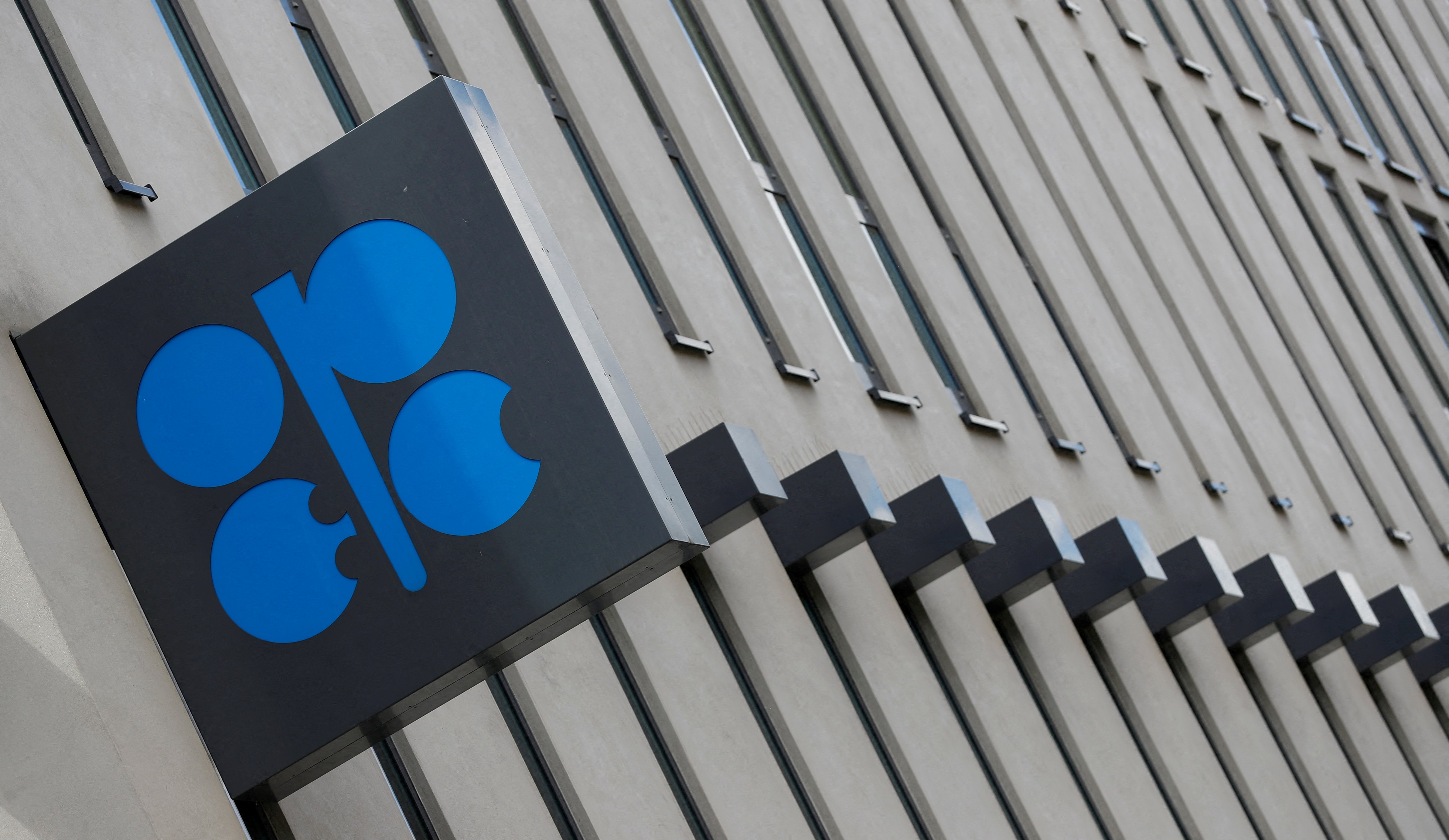 The logo of the Organization of the Petroleum Exporting Countries is seen at OPEC's headquarters in Vienna, Austria, June 19, 2018.
