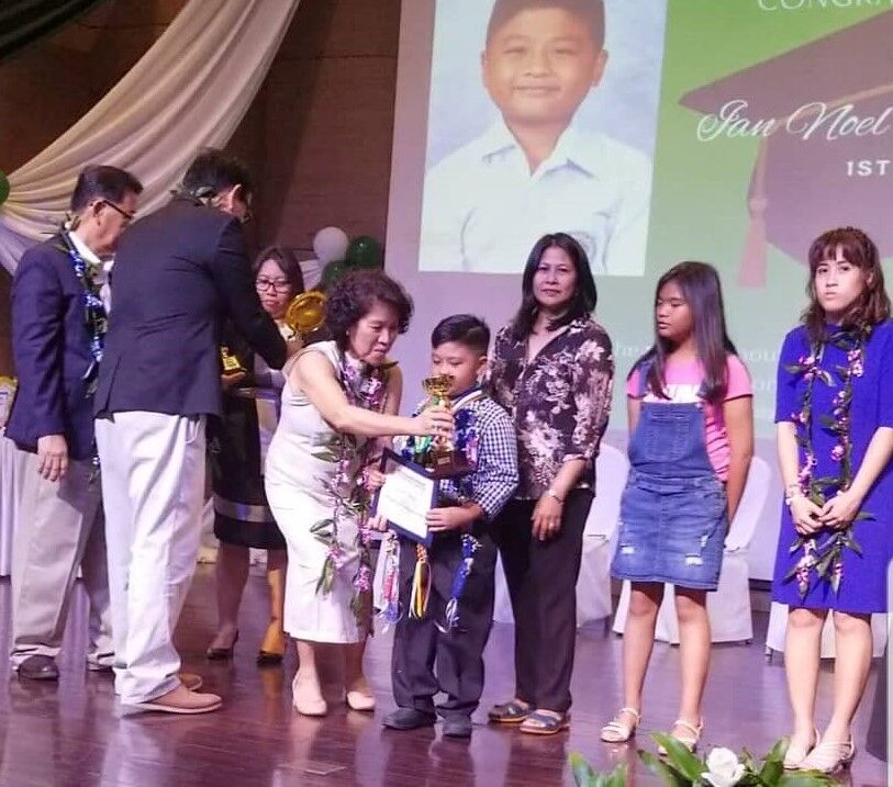 Awards given to Ian Noel Escarcha, 1st grade, were as follows: Most Attentive, Best in Phonics, Language, Spelling, and Penmanship, Student of the Month of September, Citizenship Award, Leadership Award, and 1st Honor.