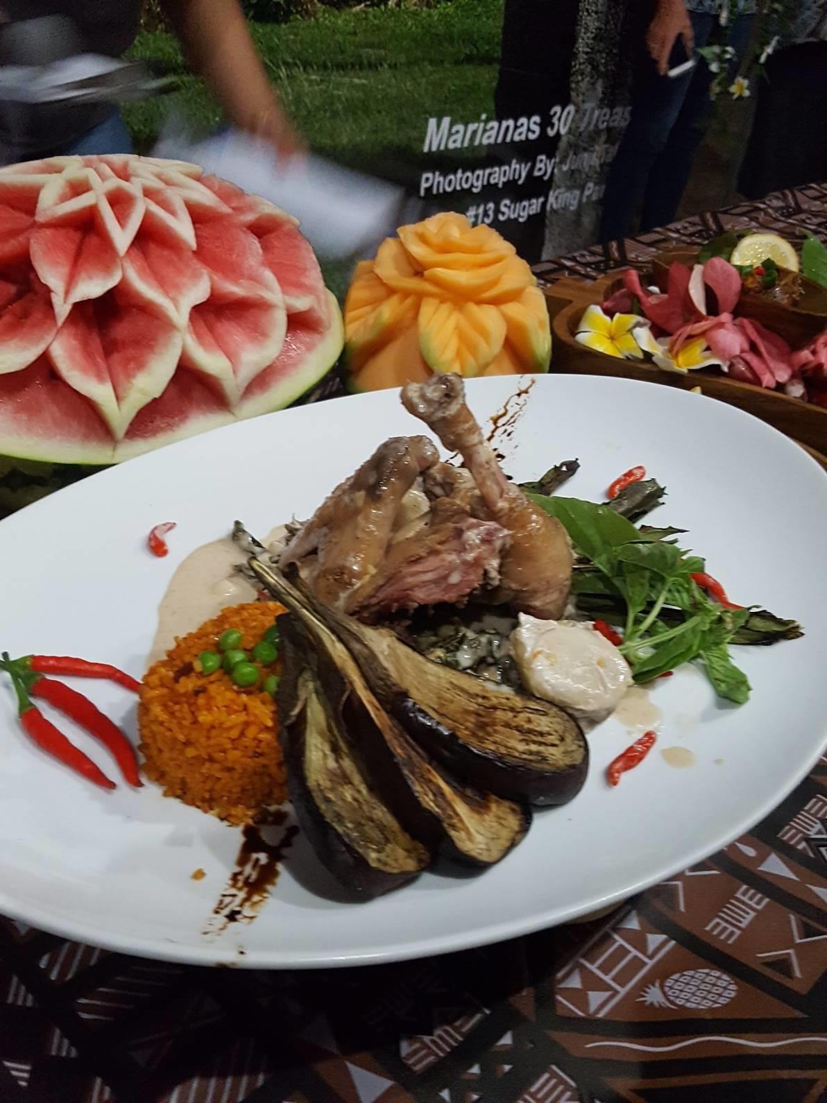 One of the Kadun Pika Cook-off entries at the 21st Annual Taste of the Marianas International Food Festival & Beer Garden on May 4, 2019, at American Memorial Park.   The 23rd  Annual Taste of the Marianas International Food Festival & Beer Garden will be held at Garapan Fishing Base on Saipan on June 18, 19, 24, 25 & 26, 2022.