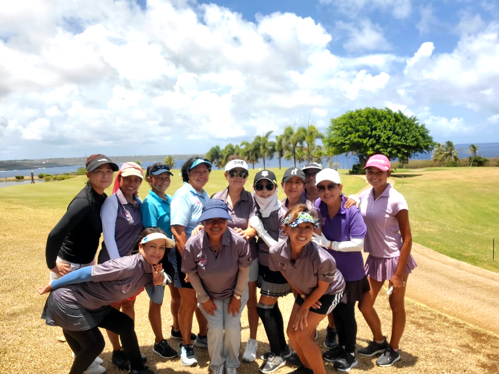 Members of the CNMI Women’s Golf Association pose for a photo during their  June tournament on Saturday at LaoLao Bay Golf & Resort.