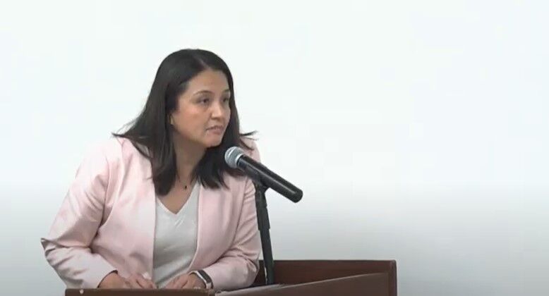 Public Auditor Kina B. Peter urges House members not to pass the bill that would exempt the Commonwealth Ports Authority from the 1% public auditor's fee.