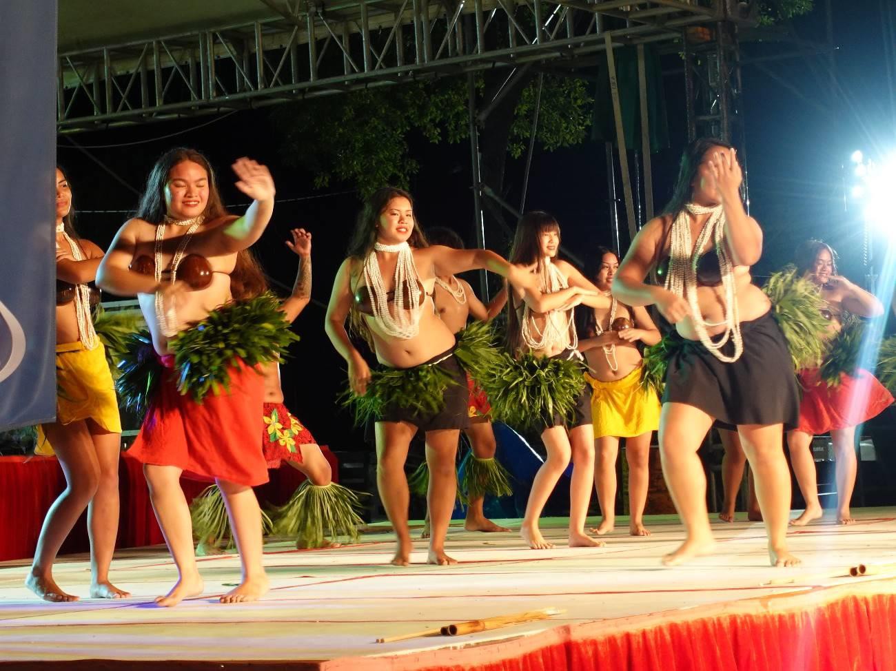 Tasi and the Alli’s perform Polynesian dances at the 23rd Annual Taste of the Marianas International Food Festival & Beer Garden on June 19, 2022 at Garapan Fishing Base.