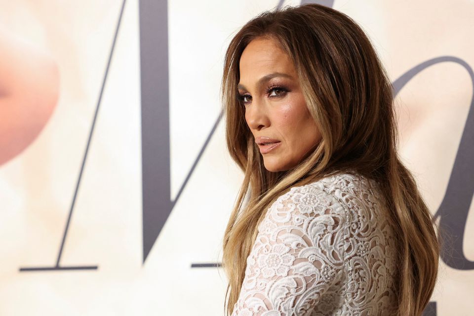 Cast member Jennifer Lopez attends a special screening of the film "Marry Me" at the Directors Guild of America in Los Angeles, California, Feb. 8, 2022.
