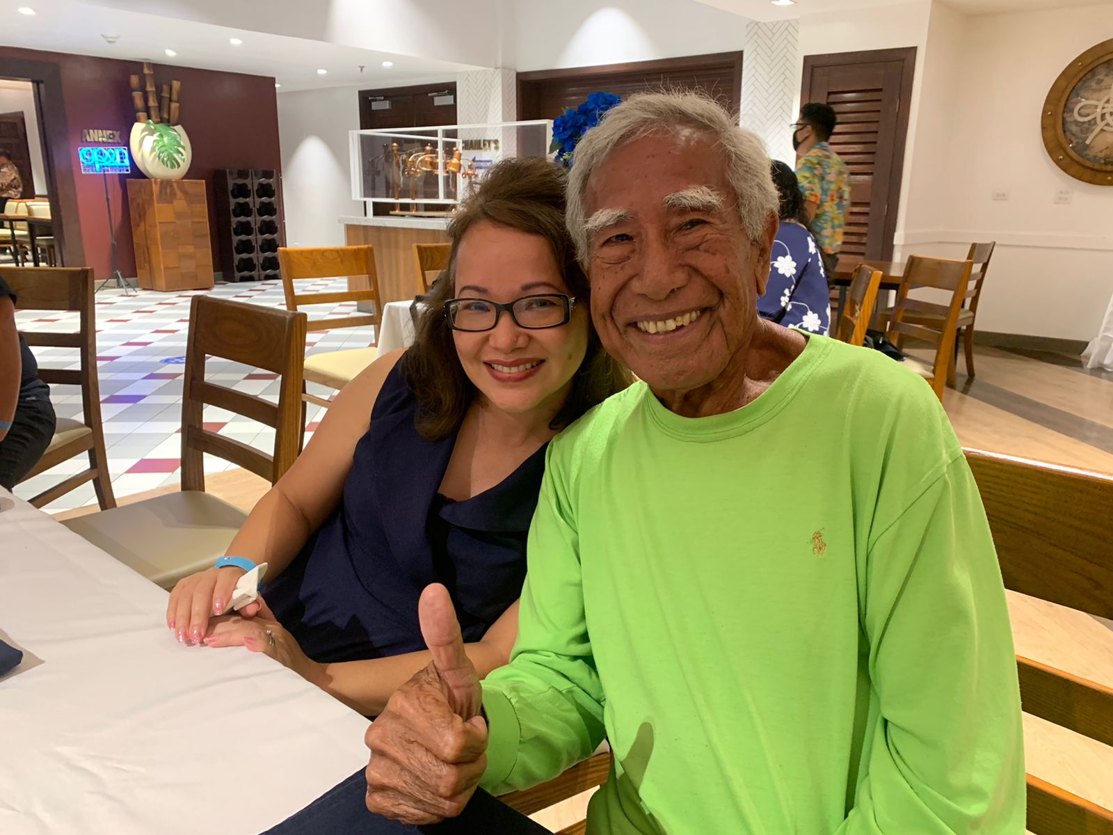 Mrs. Daisy M. Propst and Mr. Lino Olopai. 