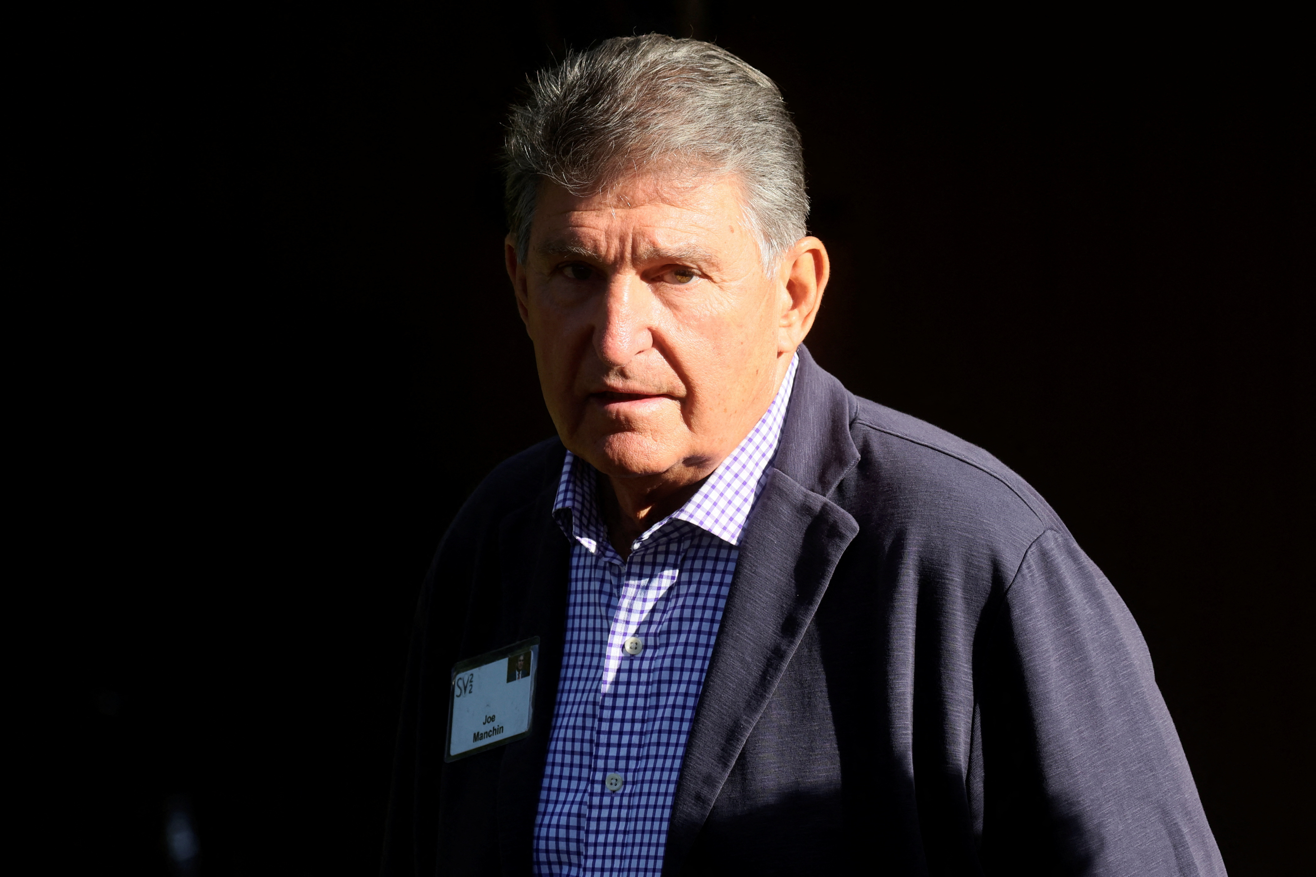 U.S. Sen. Joe Manchin, D-W.V., attends the annual Allen and Co. Sun Valley Media Conference in Sun Valley, Idaho, July 7, 2022.