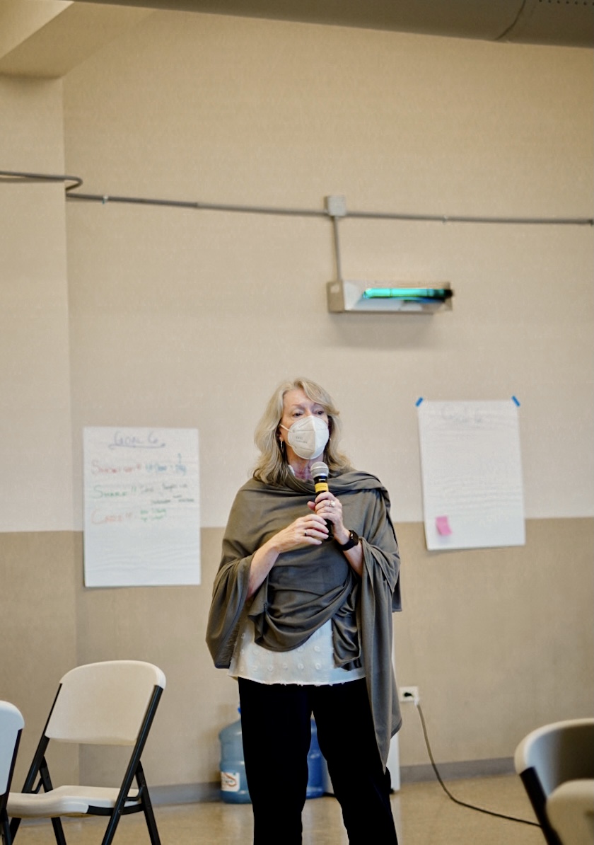 Dr. Allison Layland, Academic Development Institute strategist, is the lead facilitator of the three-day PSS work session.