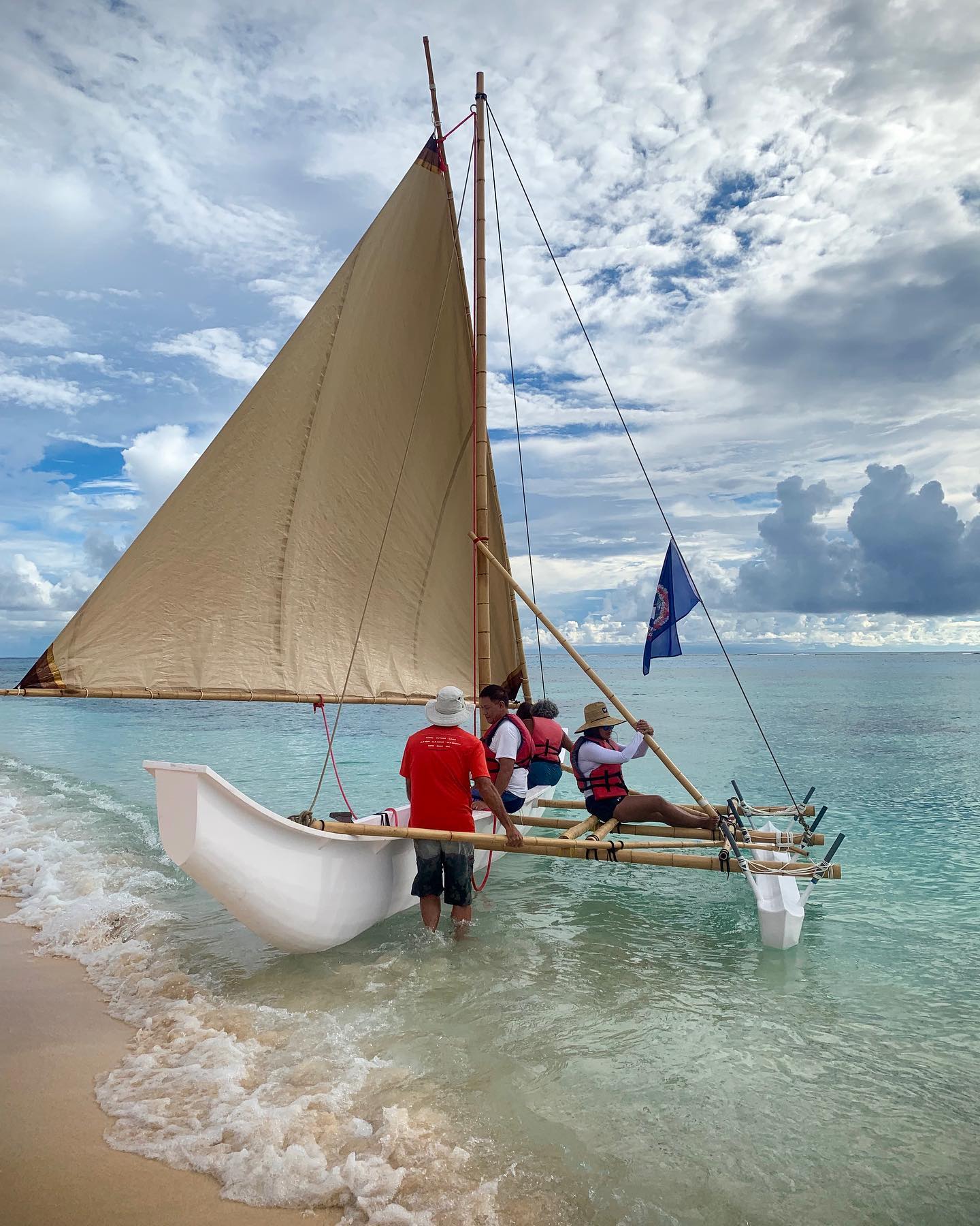 The free training sessions take place at the 500 Sails Guma Sakman at Civic Center in Susupe.