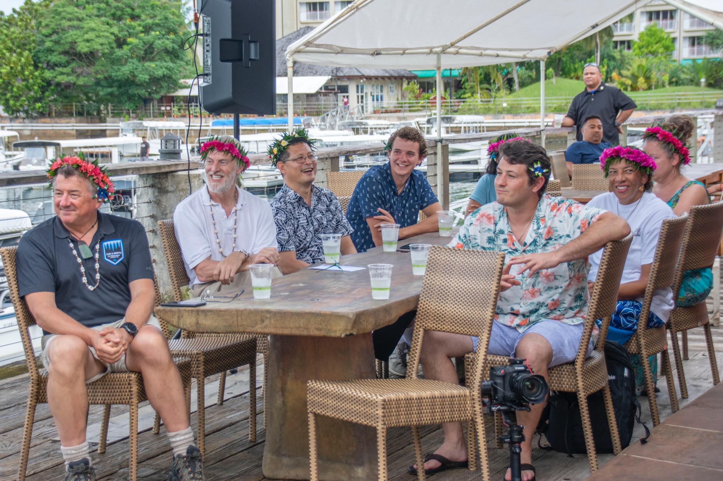 DSSV Pressure Drop crew and Dr. Yimnang Golbuu.