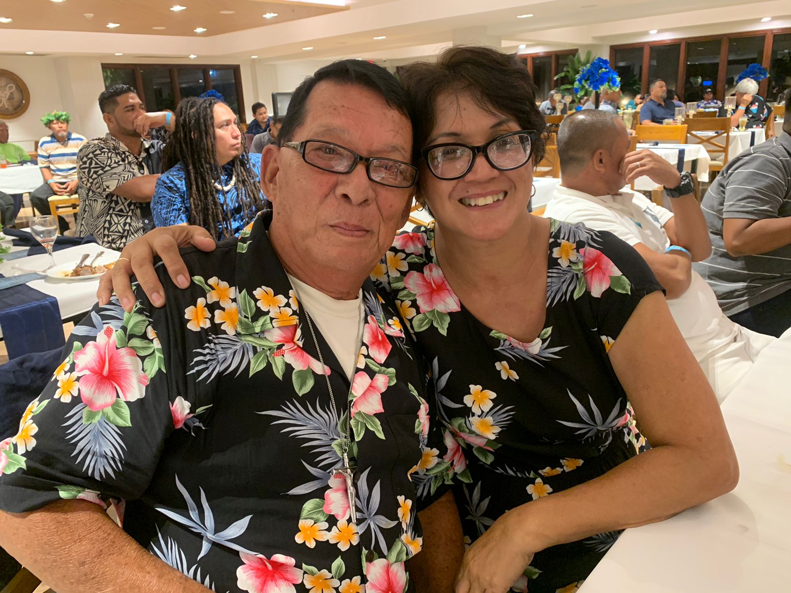 Banquet guests Mr. and Mrs. Anthony and Regina Duenas.