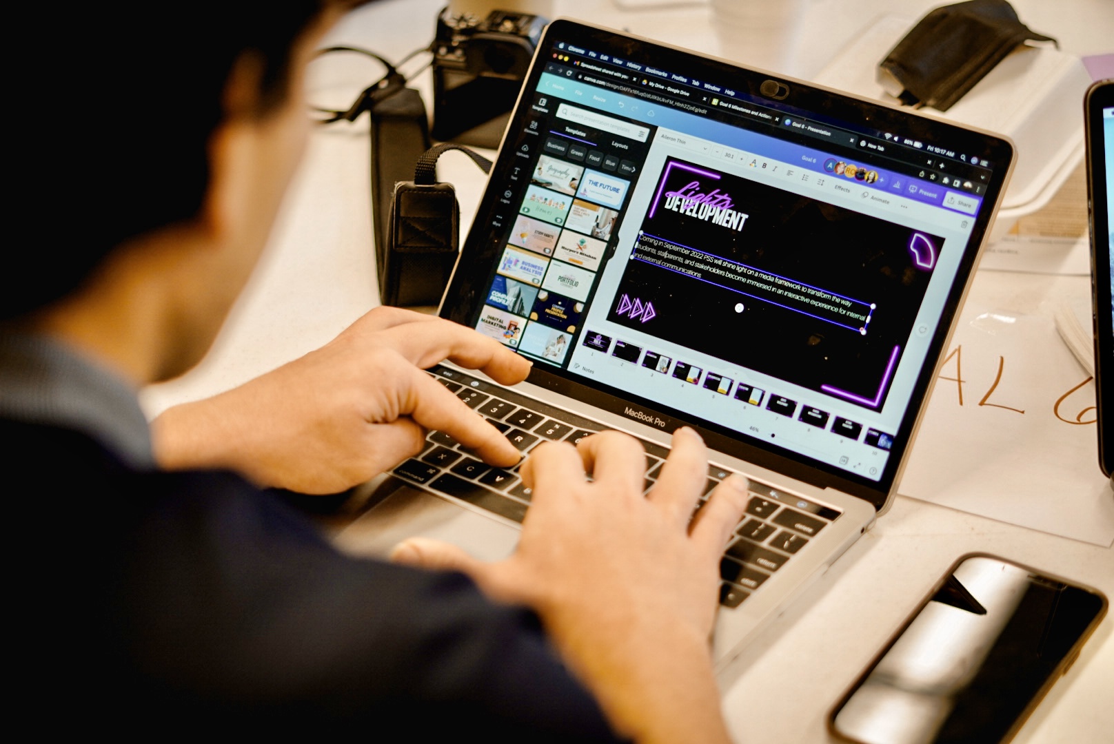 It was a technology-driven-and-designed work session.