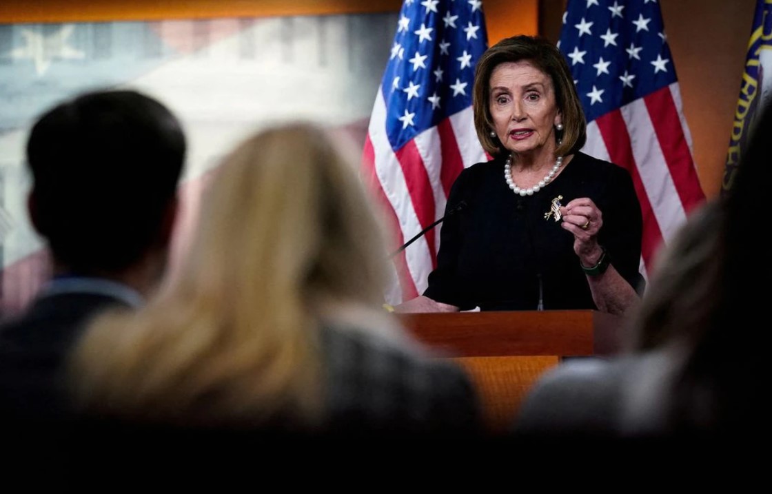 House Speaker Nancy Pelosi, D-Ca., holds her weekly news conference with reporters on Capitol Hill in Washington, D.C., July 14, 2022.