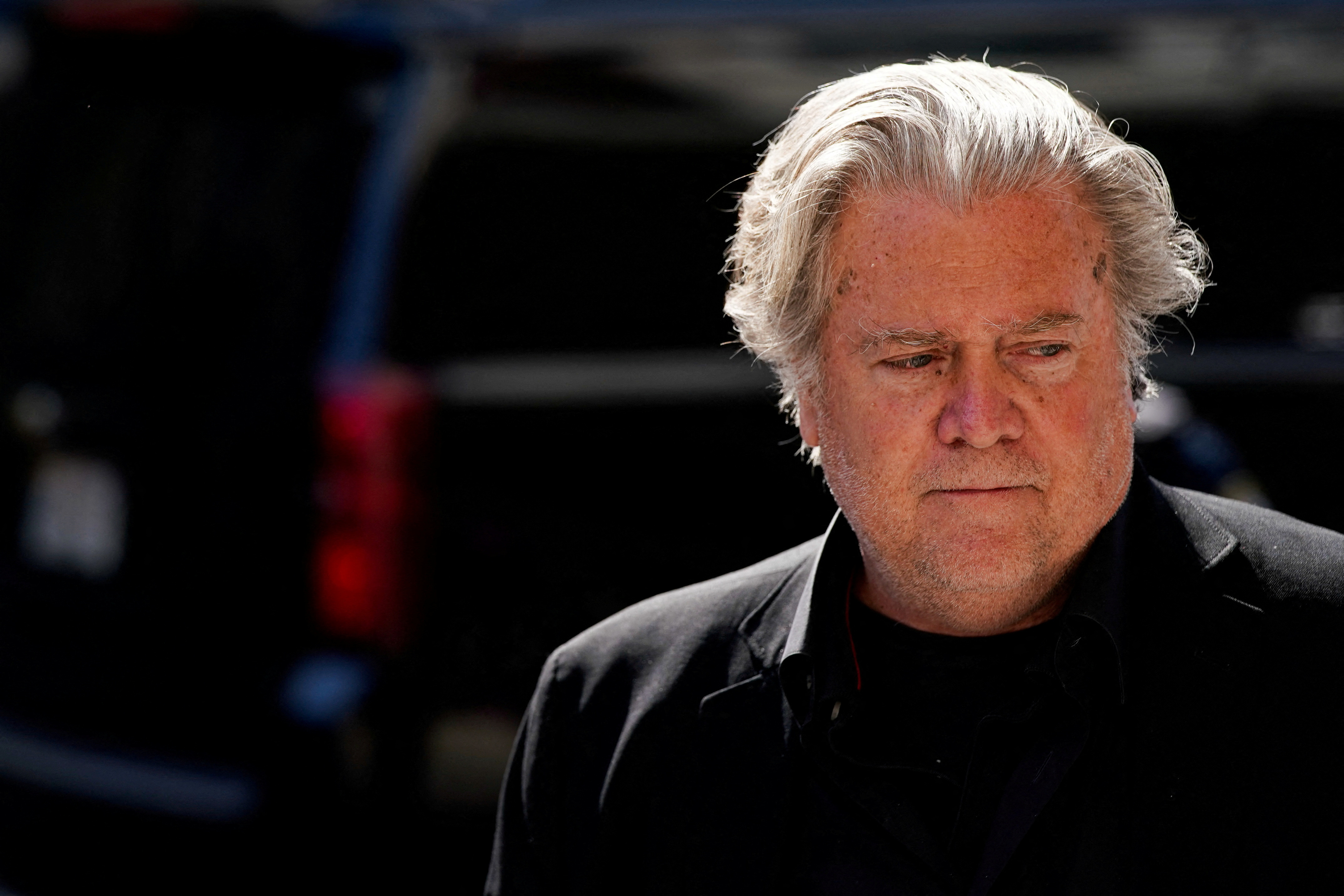 Steve Bannon, talk show host and former White House advisor to former President Donald Trump, arrives at the U.S. District Court in Washington, D.C., June 15, 2022.