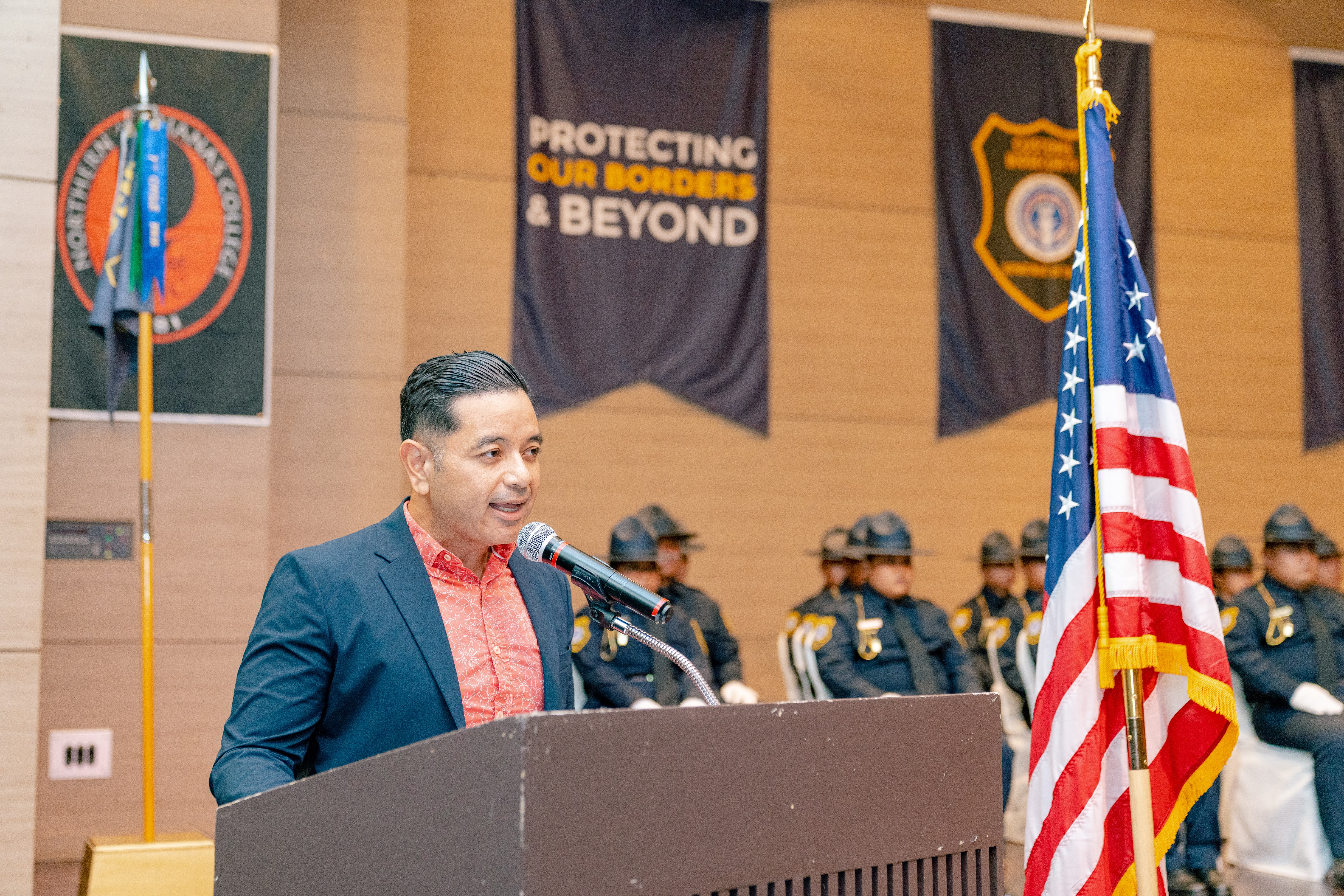 NMC Vice President for Administration and Advancement Frankie Eliptico encourages the graduates to pursue their college education.