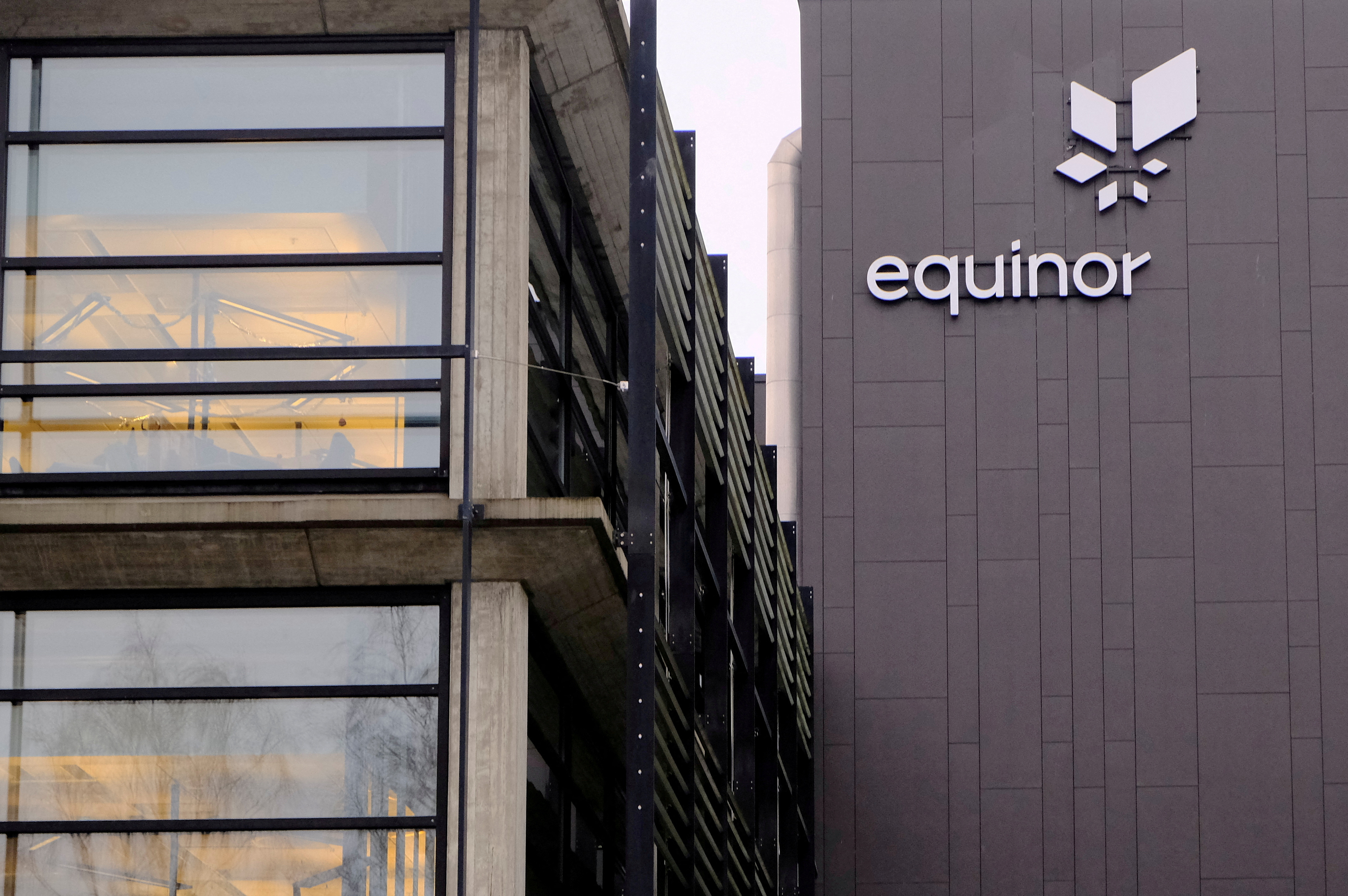Equinor's logo is seen at the company's headquarters in Stavanger, Norway on Dec. 5, 2019.