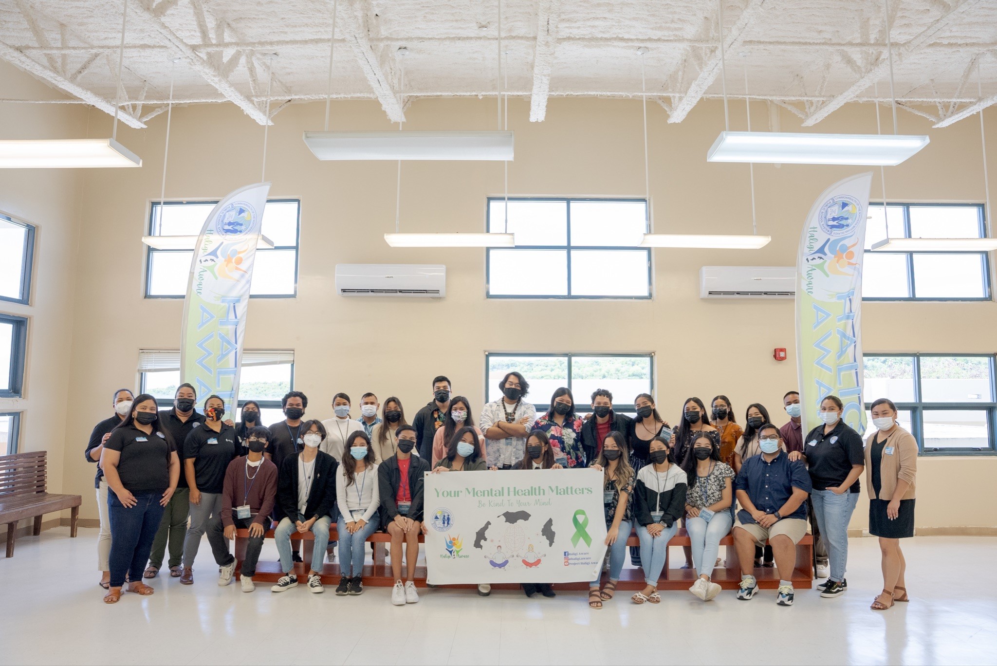 The Public School System’s 23 new mental health interns from Saipan, Tinian and Rota pose for a group photo.