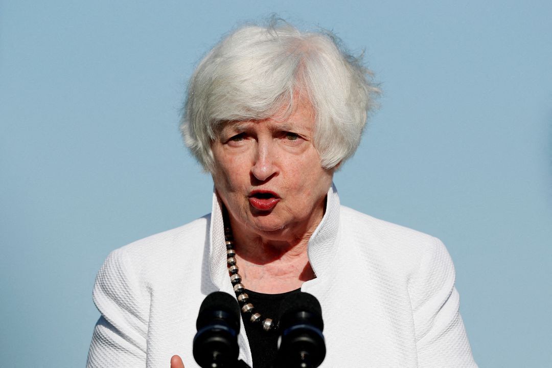 U.S. Treasury Secretary Janet Yellen speaks during a news conference, ahead of the G20 Finance Ministers and Central Bank Governors Meeting, in Nusa Dua, Bali, Indonesia, July 14, 2022.