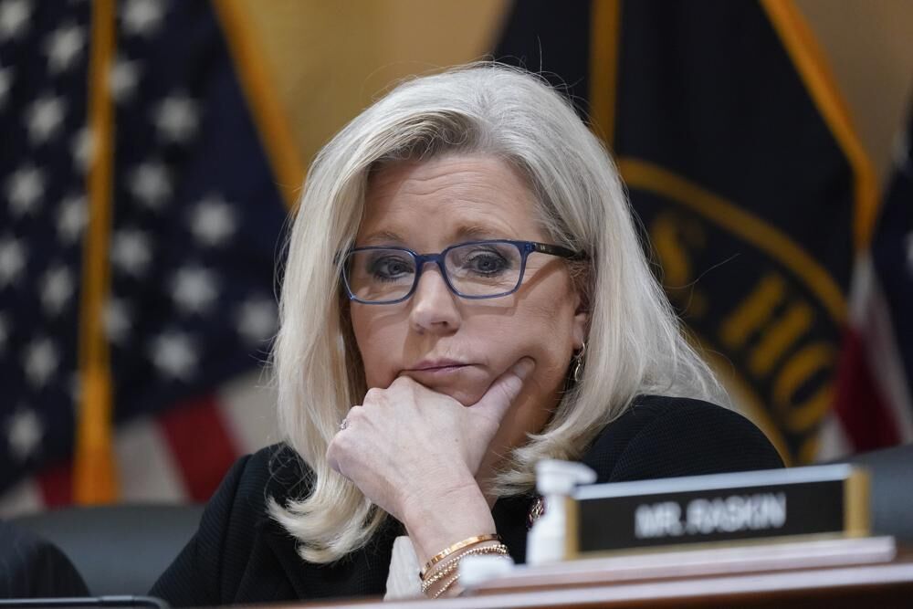 Vice Chair Liz Cheney, R-Wyo., listens as the House select committee investigating the Jan. 6 attack on the U.S. Capitol holds a hearing at the Capitol in Washington, D.C., Tuesday, July 12, 2022.