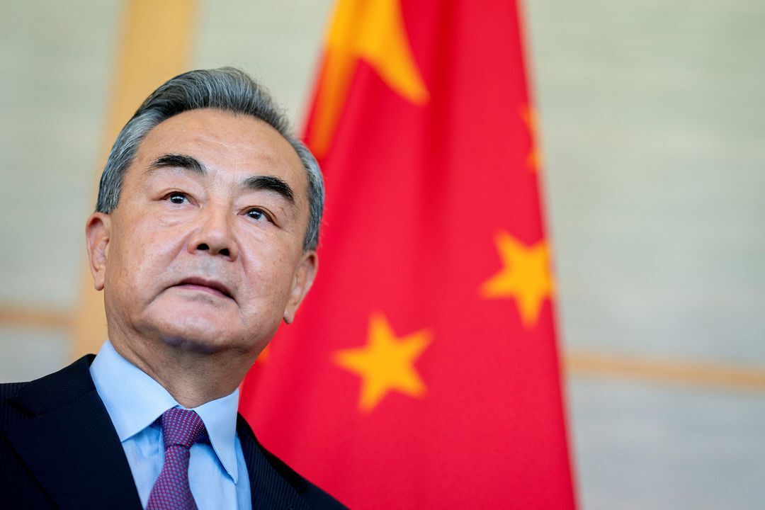 Chinese Foreign Minister Wang Yi at meeting in Nusa Dua, Bali, Indonesia on July 9, 2022.