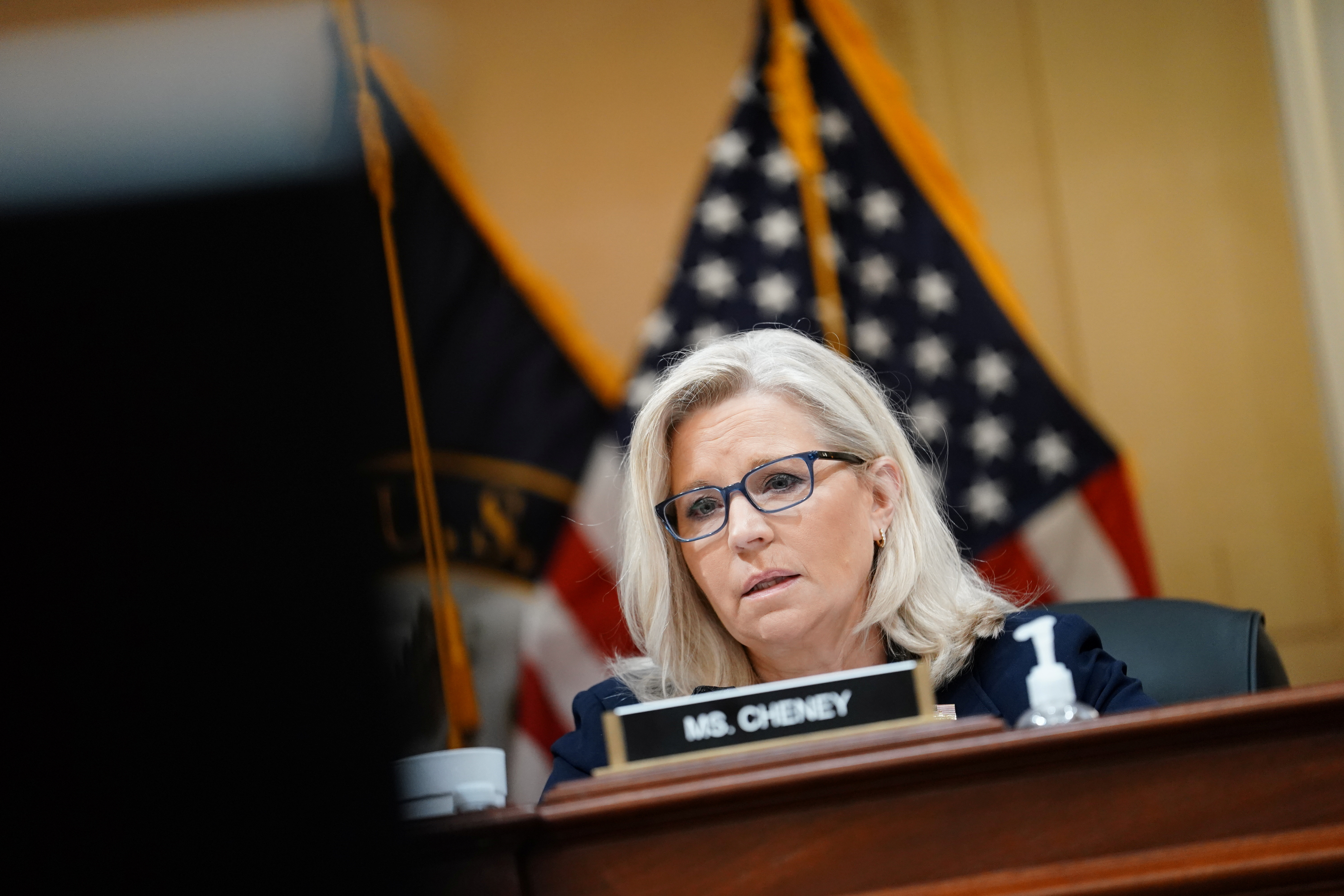 U.S. Rep. Liz Cheney, R-WY, attends the third of eight planned public hearings of the U.S. House Select Committee to investigate the January 6 Attack on the United States Capitol, on Capitol Hill in Washington, D.C., June 16, 2022.