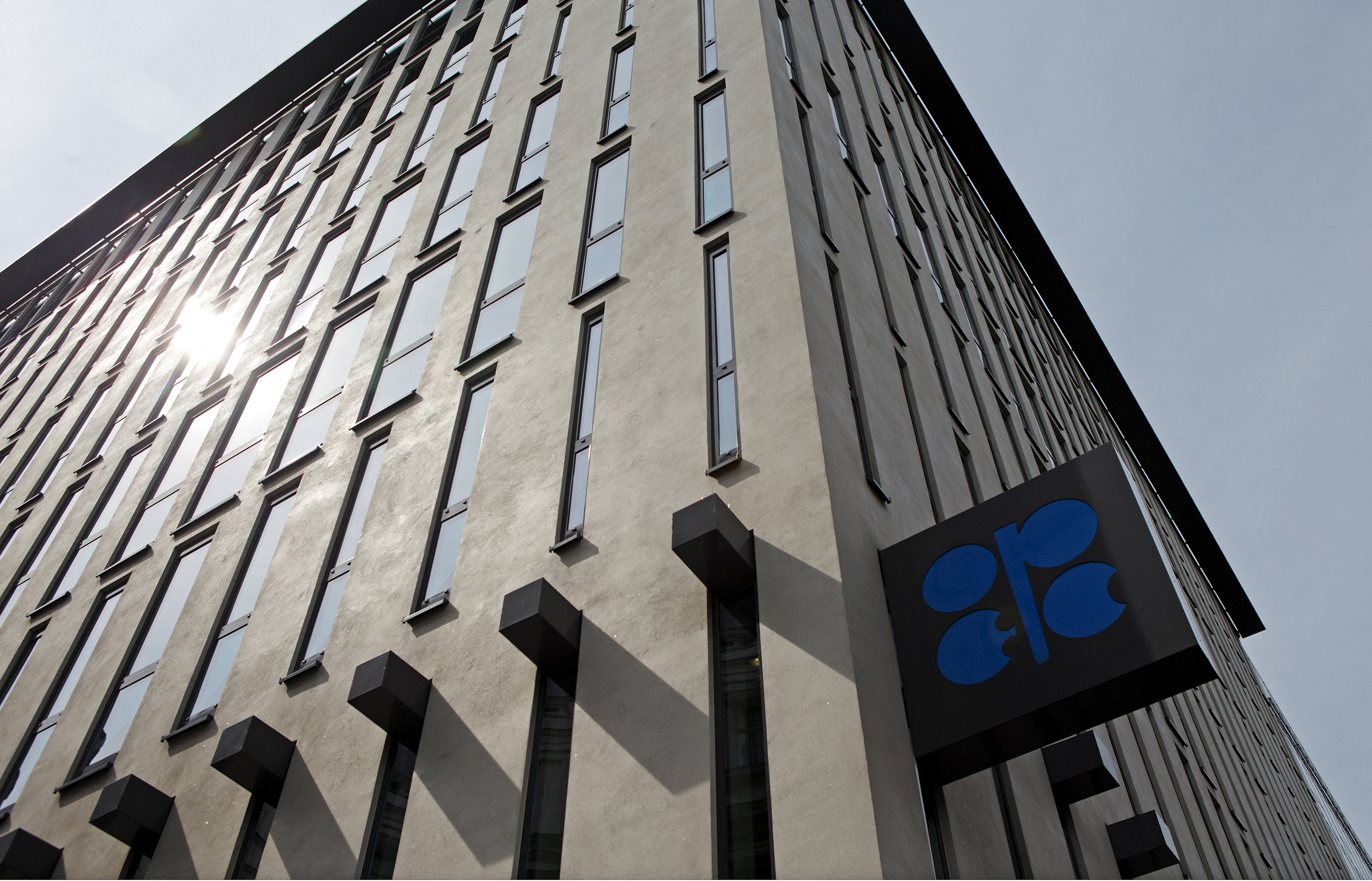 The logo of the Organization of the Petroleum Exporting Countries or OPEC is pictured at its headquarters in Vienna, Austria, Aug. 21, 2015.