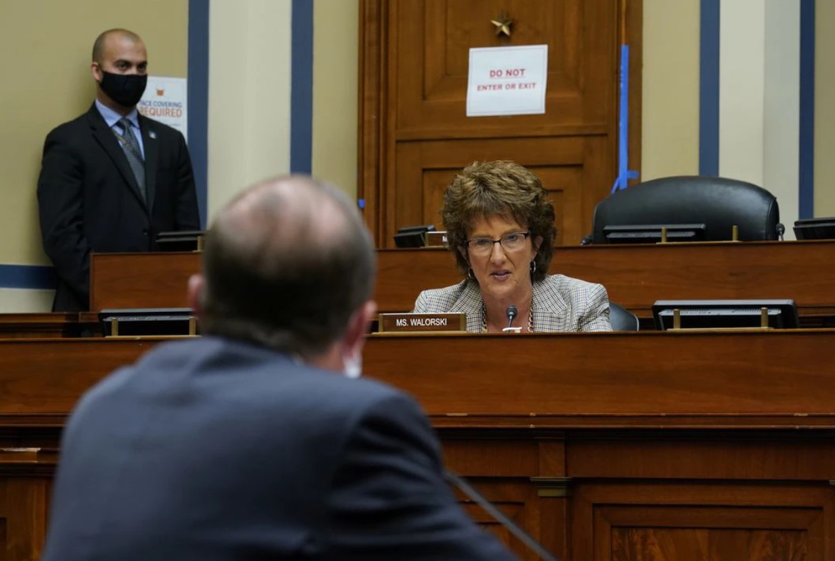 Rep. Jackie Walorski, R-In., speaks as U.S. Secretary of Health and Human Services Alex Azar testifies to the House Select Subcommittee on the coronavirus disease crisis, on Capitol Hill in Washington, D.C., Oct. 2, 2020.