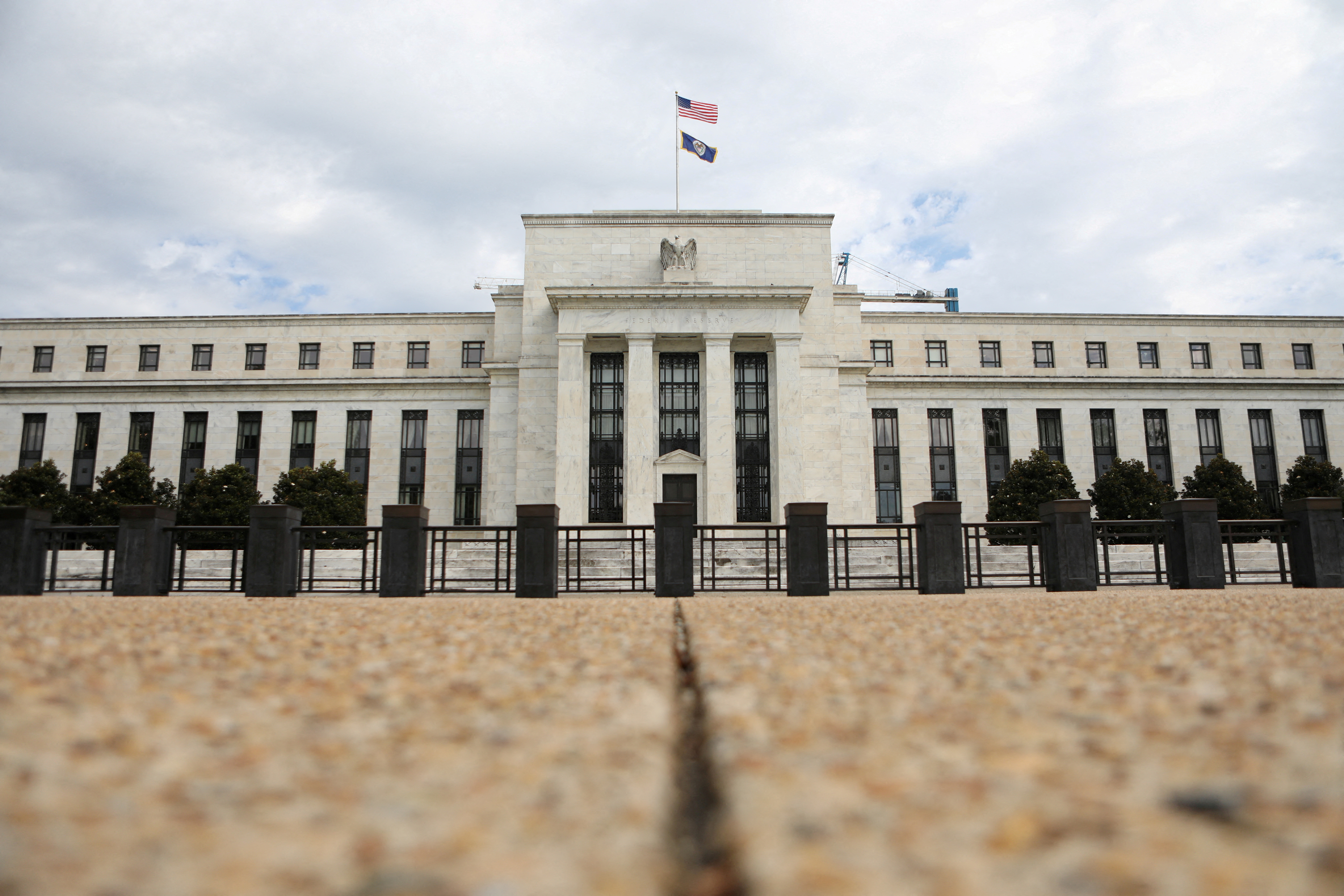 The Federal Reserve building is pictured in Washington, D.C., Aug. 22, 2018.