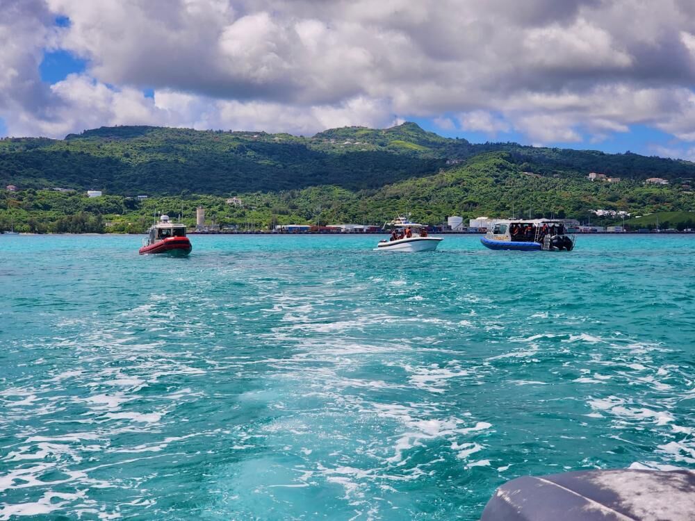 The U.S. Coast Guard and Commonwealth of the Northern Mariana Islands partners conclude a successful two-day search and rescue exercise or SAREX in Saipan, Aug. 24, 2022. Forces Micronesia/Sector Guam holds SAREXs in Guam, the Commonwealth of the Northern Mariana Islands, and the Compact of Free Association States to evaluate notification and response procedures and identify shortfalls in communication and coordination of response during SAR incidents. Each agency holds individual capabilities that complement each other’s efforts and bolsters the overall success of the SAR system.