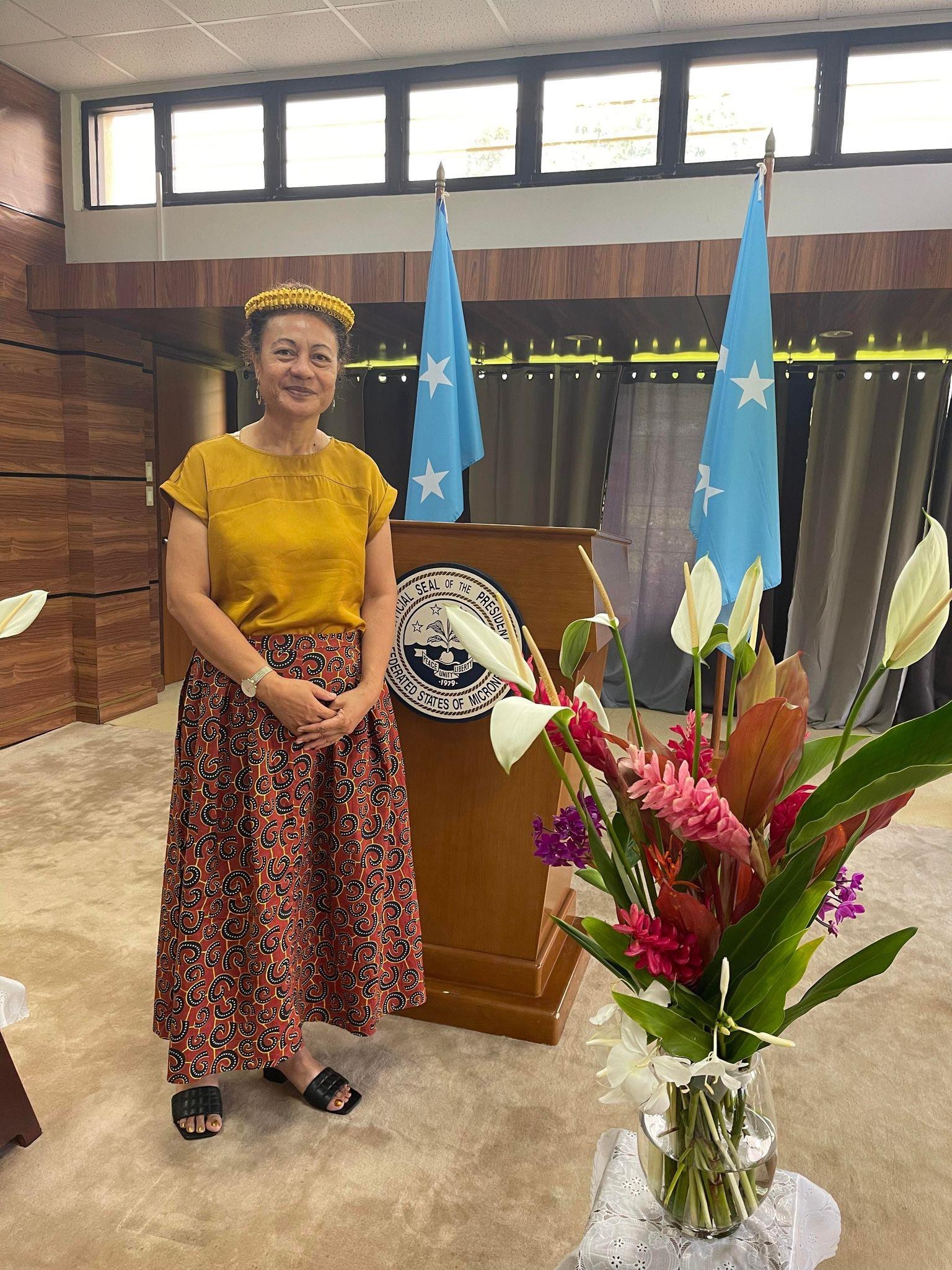 Jane Chigiyal,  chief of staff to FSM President David W. Panuelo.