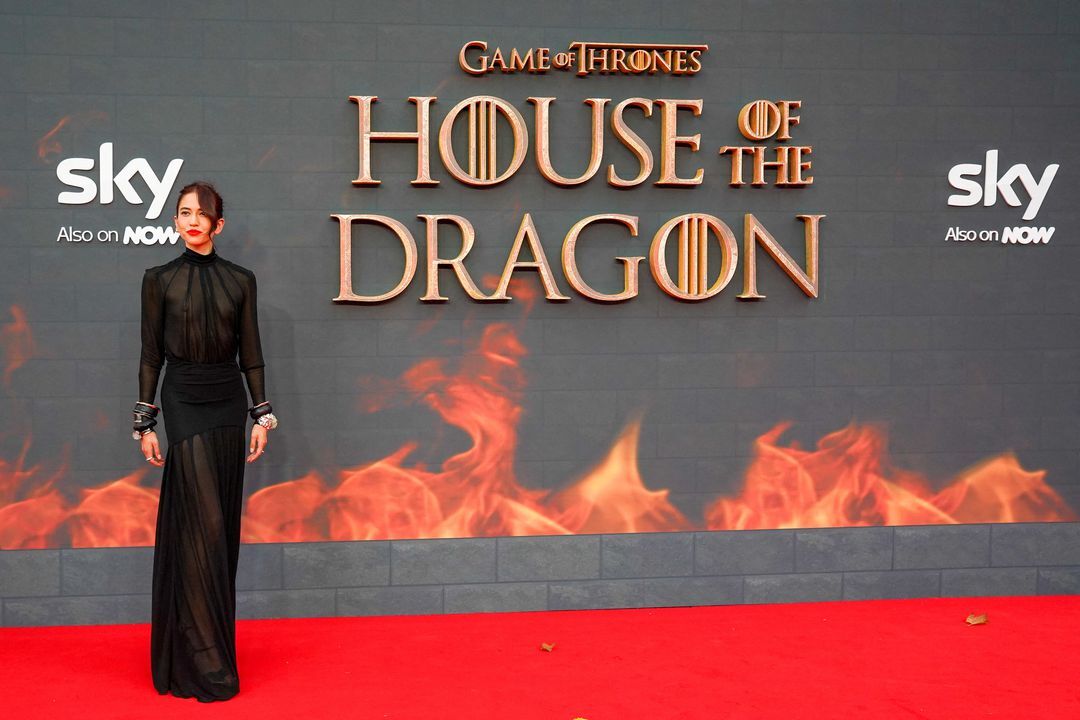 Cast member Sonoya Mizuno attends the UK premiere of “House of the Dragon” in London, Britain Aug. 15, 2022.