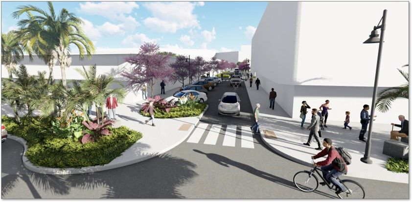 The future Palm Street in Garapan.