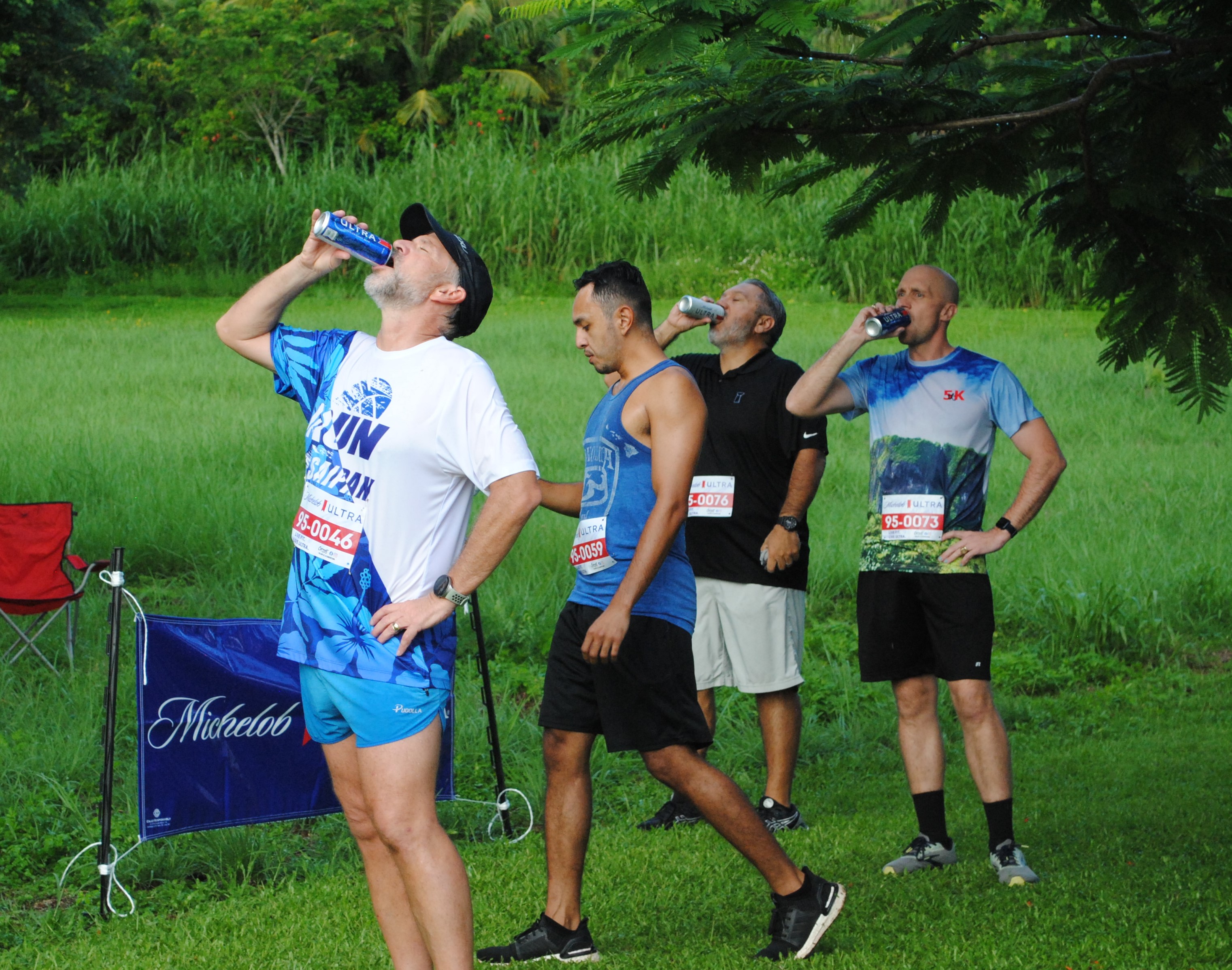 Dr. Ron Snyder chugs his final can of Michelob Ultra.