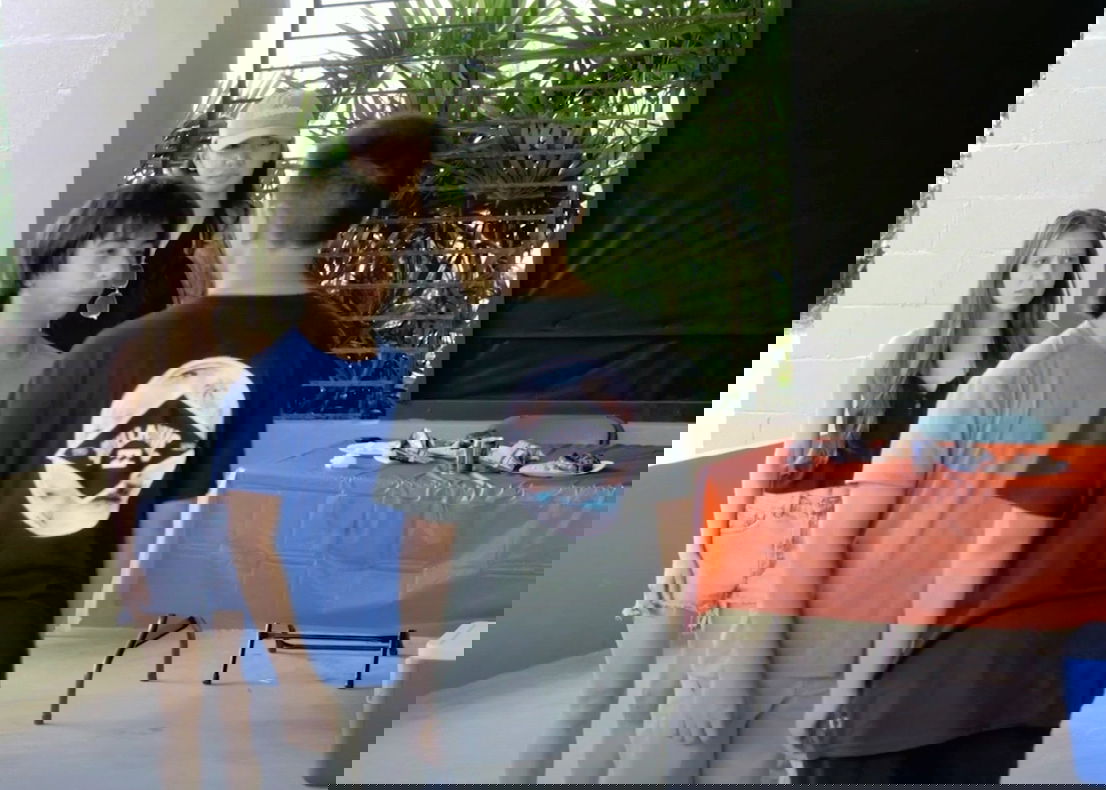 Local actors appear in a video from the Fuetsan Manhoben Youth Substance Use Prevention Program developed by a University of Guam research team. This video depicts a family party scenario in which cousins are vaping. The Fuetsan Manhoben curriculum is based on research that found that some Guam adolescents are exposed to e-cigarettes, tobacco, and betel nut at family gatherings. The program aims to help students think about how they could respond to substance use offers. 