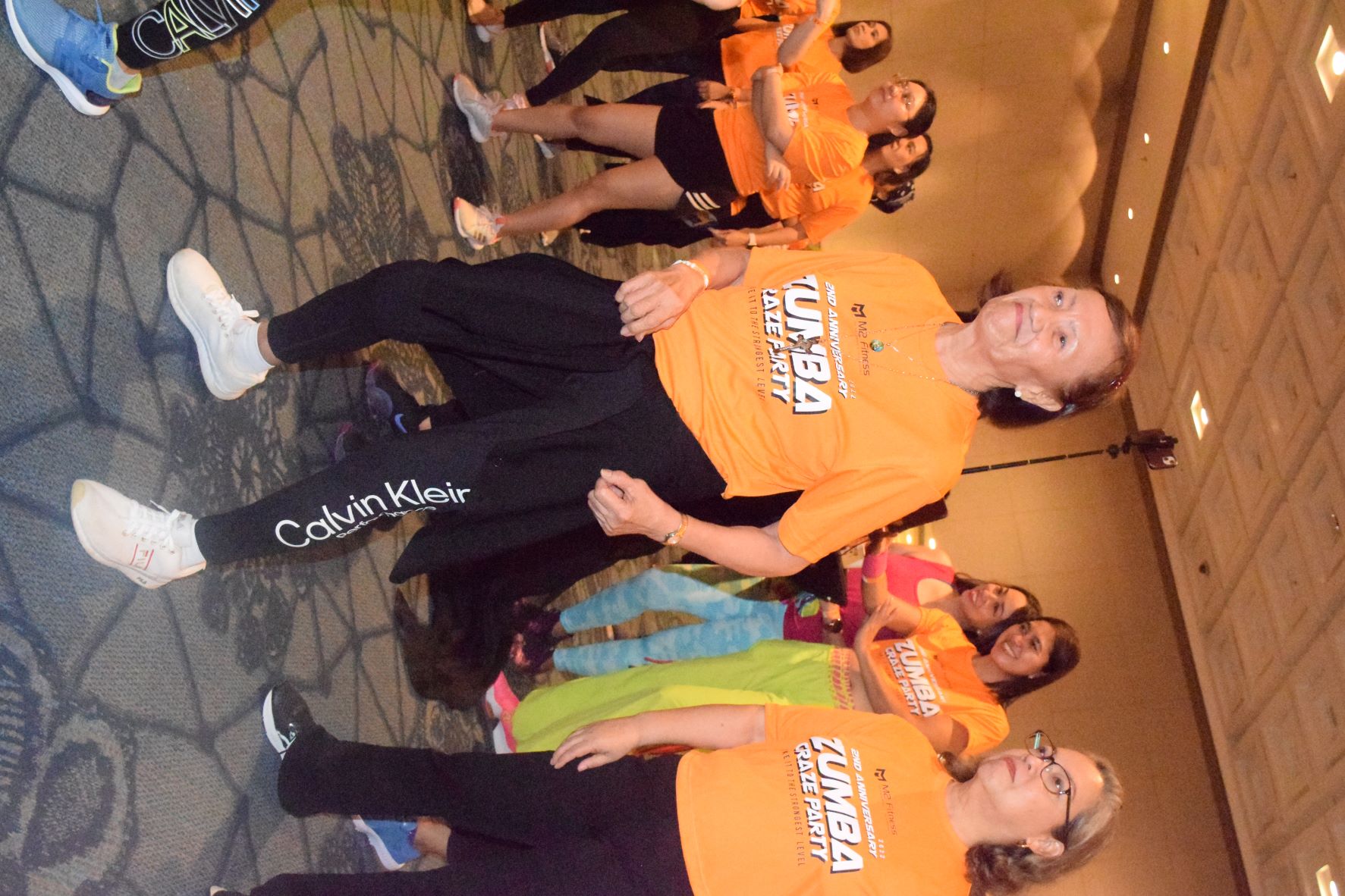 Lucita Reyes, 75, enjoys Zumba dancing.