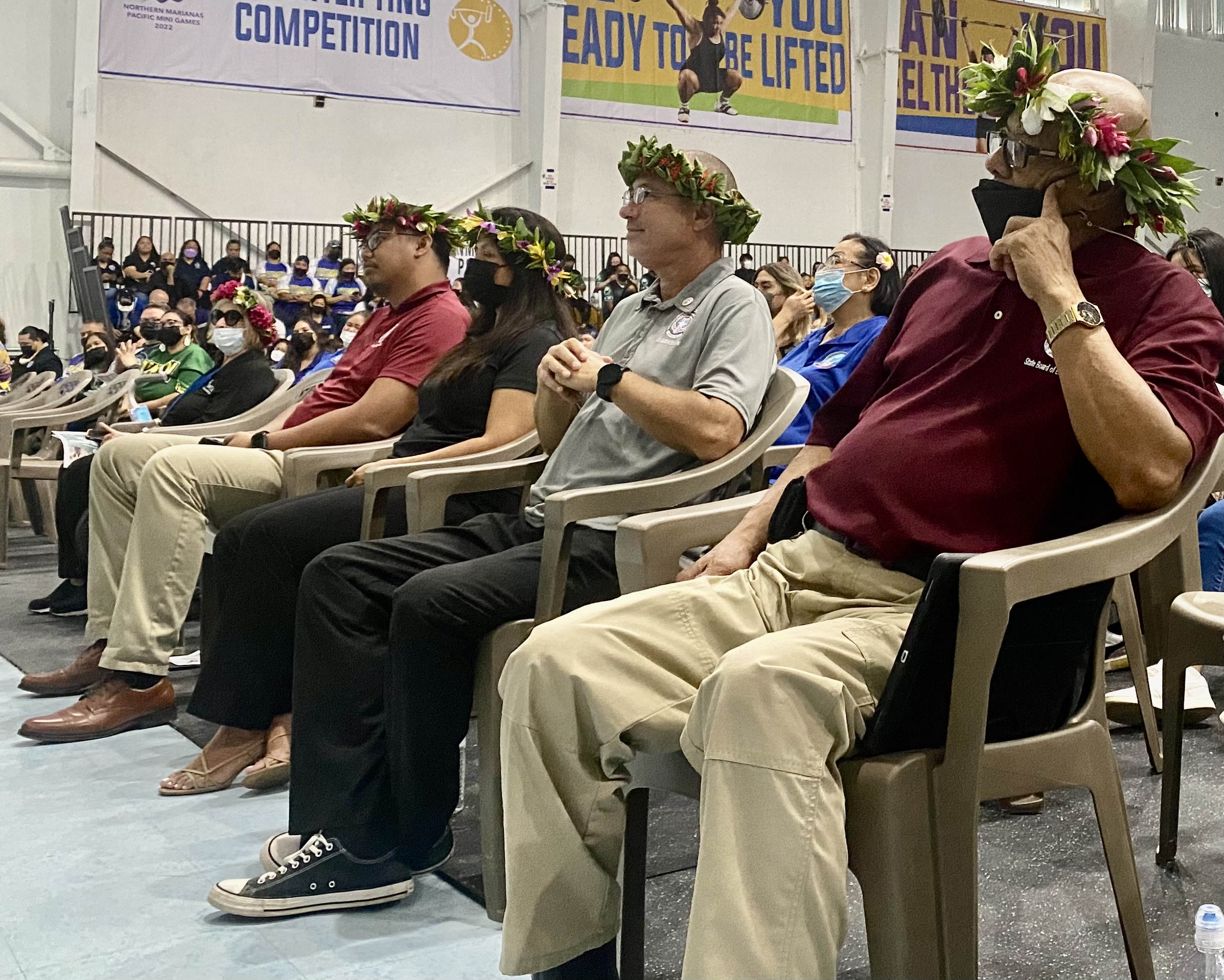 The CNMI Board of Education members: Rota’s Herman Atalig, Chairman Gregory Pat Borja of Saipan, Vice Chairman Antonio Borja of Tinian, Secretary/Treasurer Maisie B. Tenorio of Saipan and teacher representative Phyllis Ain. Not in photo is BOE member Andrew L. Orsini of Saipan.