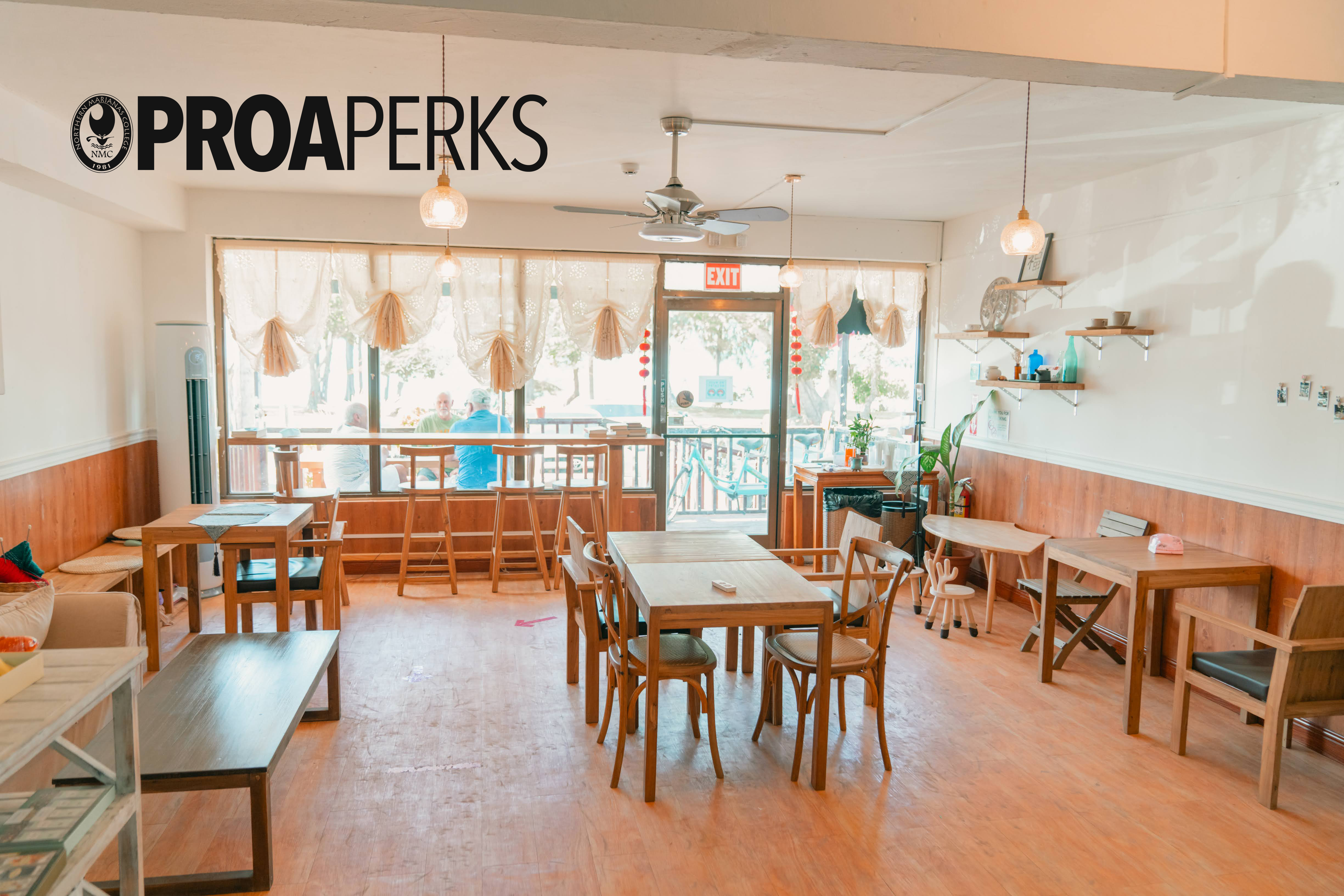 Stay Cafe is now a proud NMC ProaPerks partner. More information about their special promotion for ProaPerks card holders can be found at marianas.edu/proaperks/.