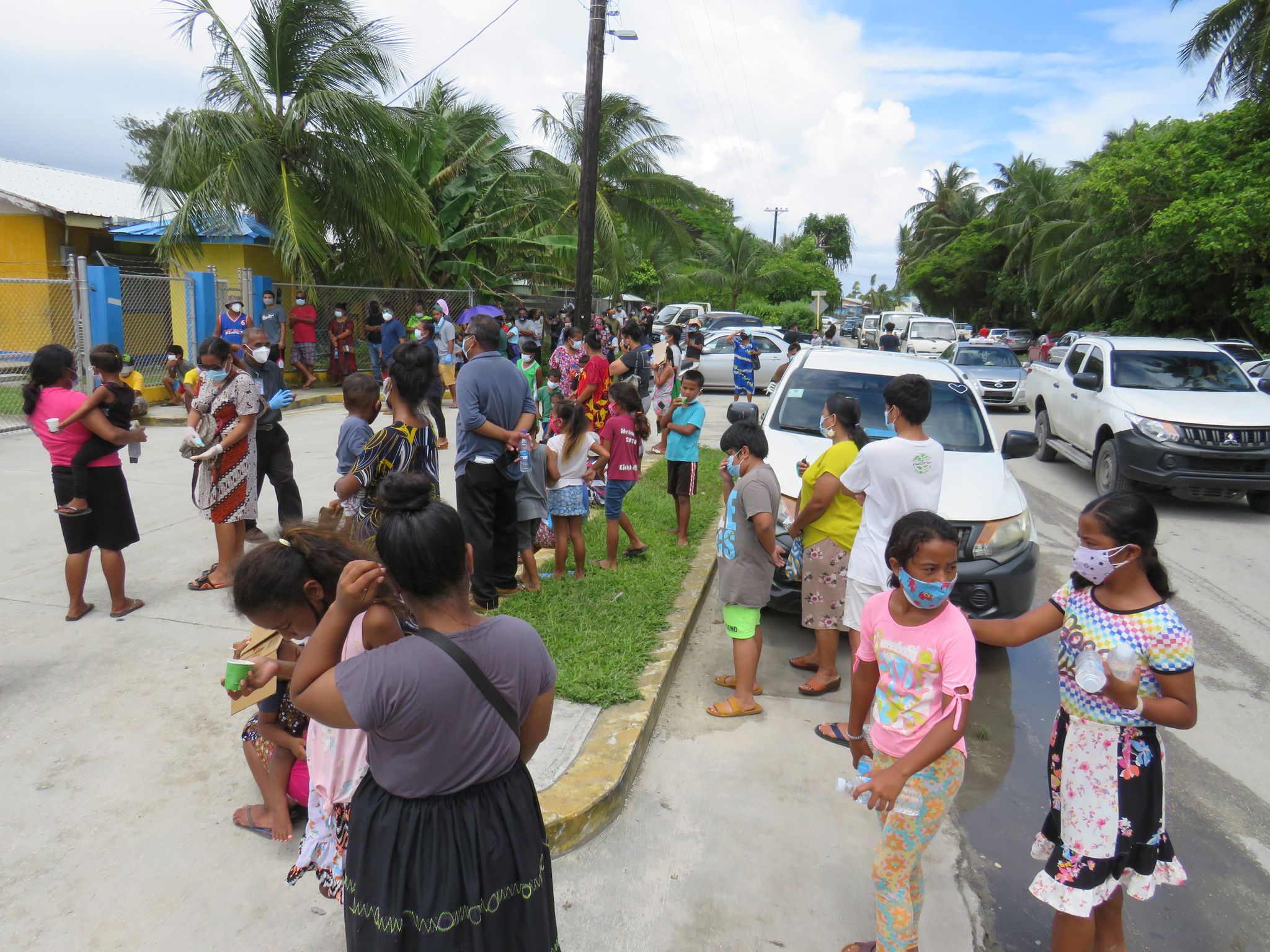 Demand for Covid testing and treatment was high on Thursday in Majuro, the day after the Ministry of Health and Human Services established community-based alternative care sites to manage the Covid outbreak.