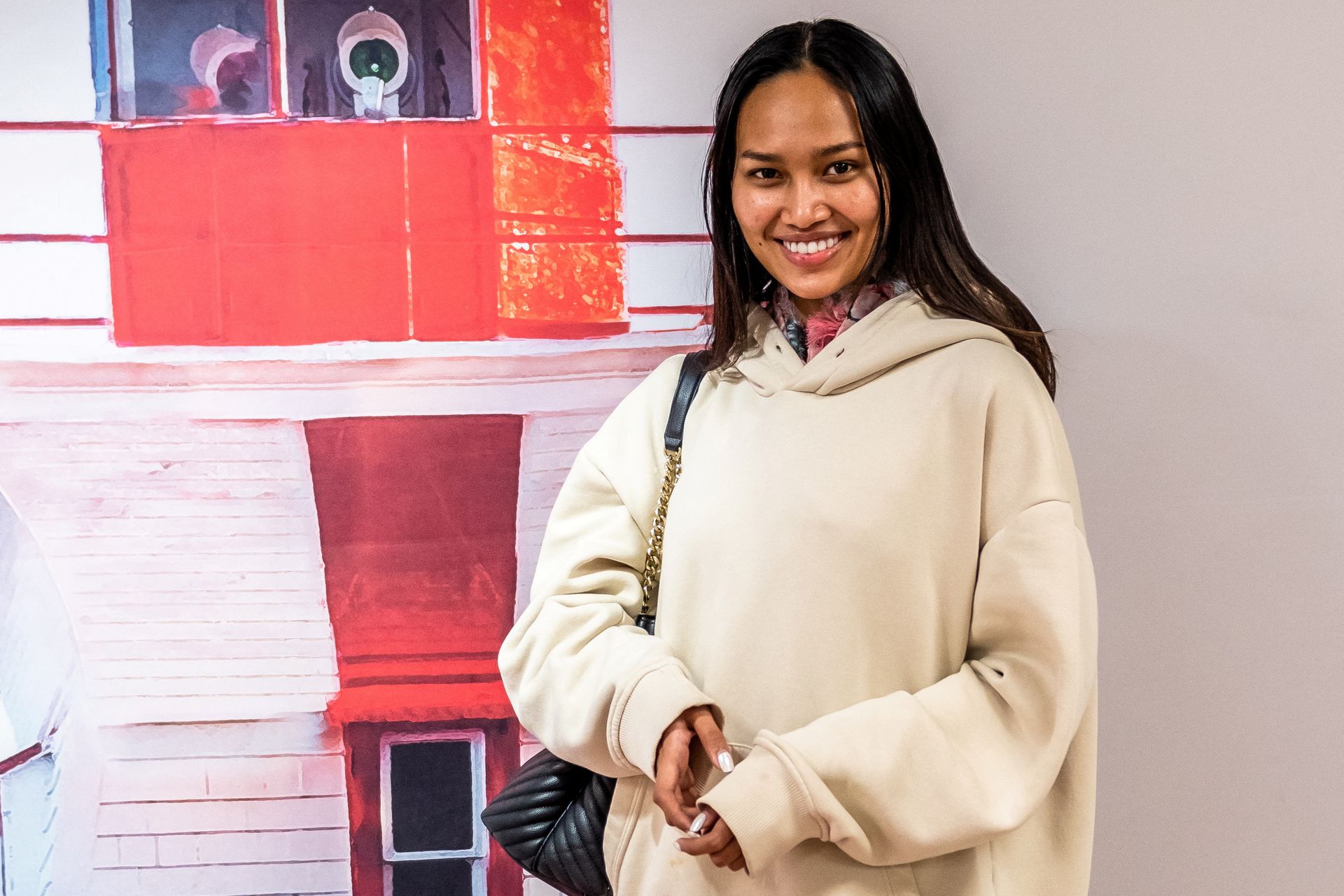 Myanmar's exiled beauty queen Han Lay, who had spoken out against military rule in her country and became stranded at Thailand's airport, poses after arriving in Charlottetown, Prince Edward Island, Canada on Sept. 28, 2022.