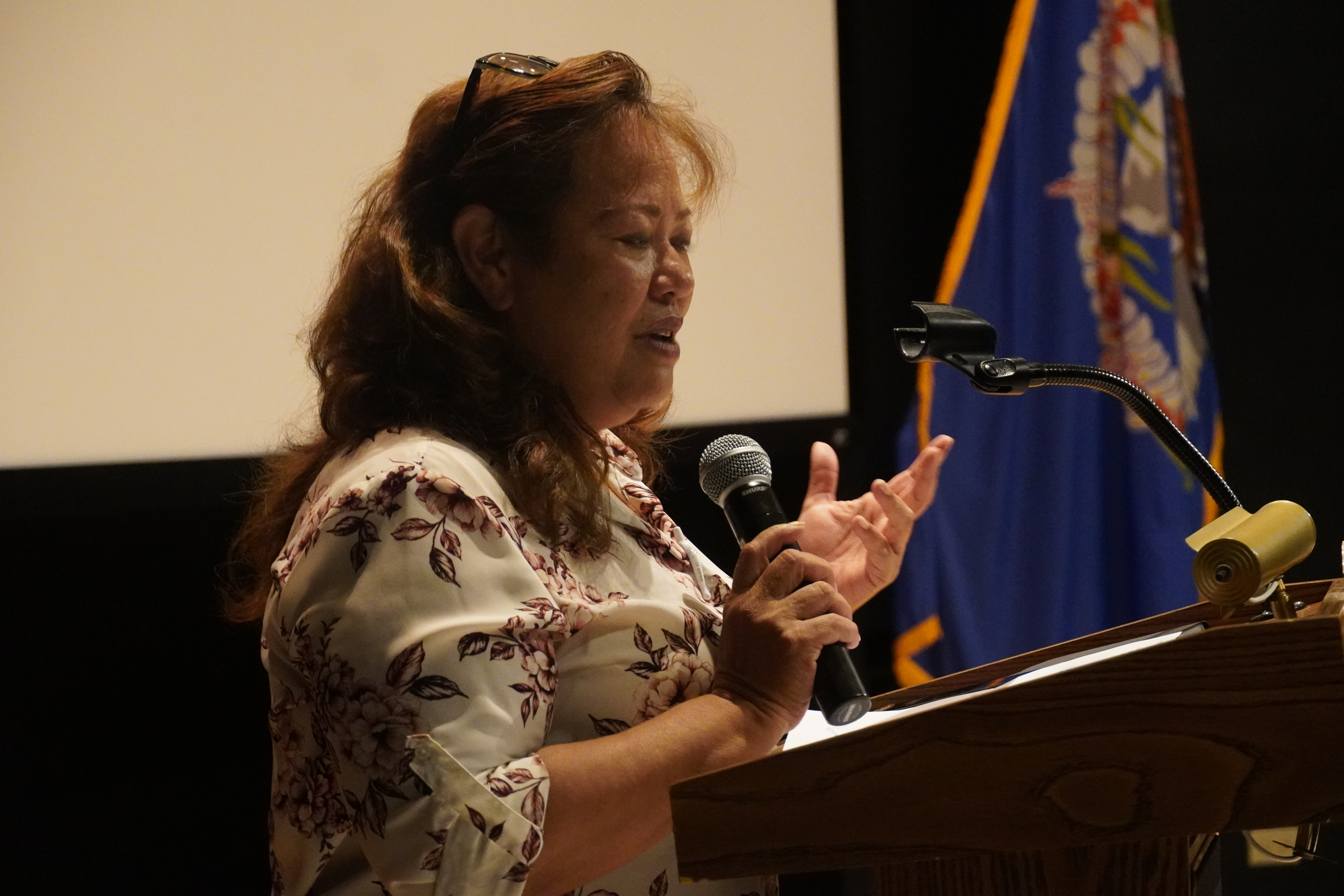 Democratic senatorial candidate Rep. Celina R. Babauta