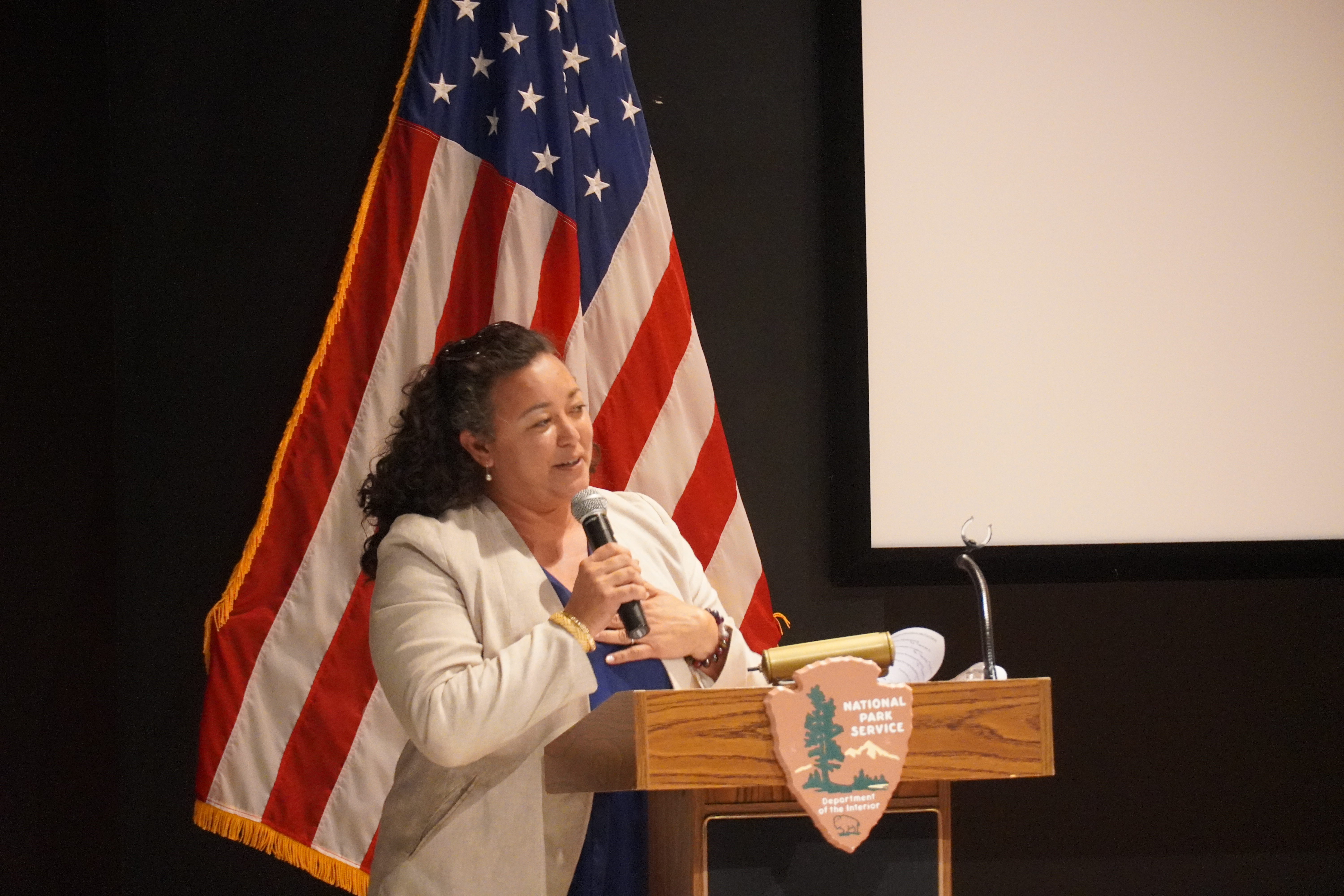 Democratic candidate for lt. governor, Precinct 5 Rep. Leila Haveia F. C. Staffler