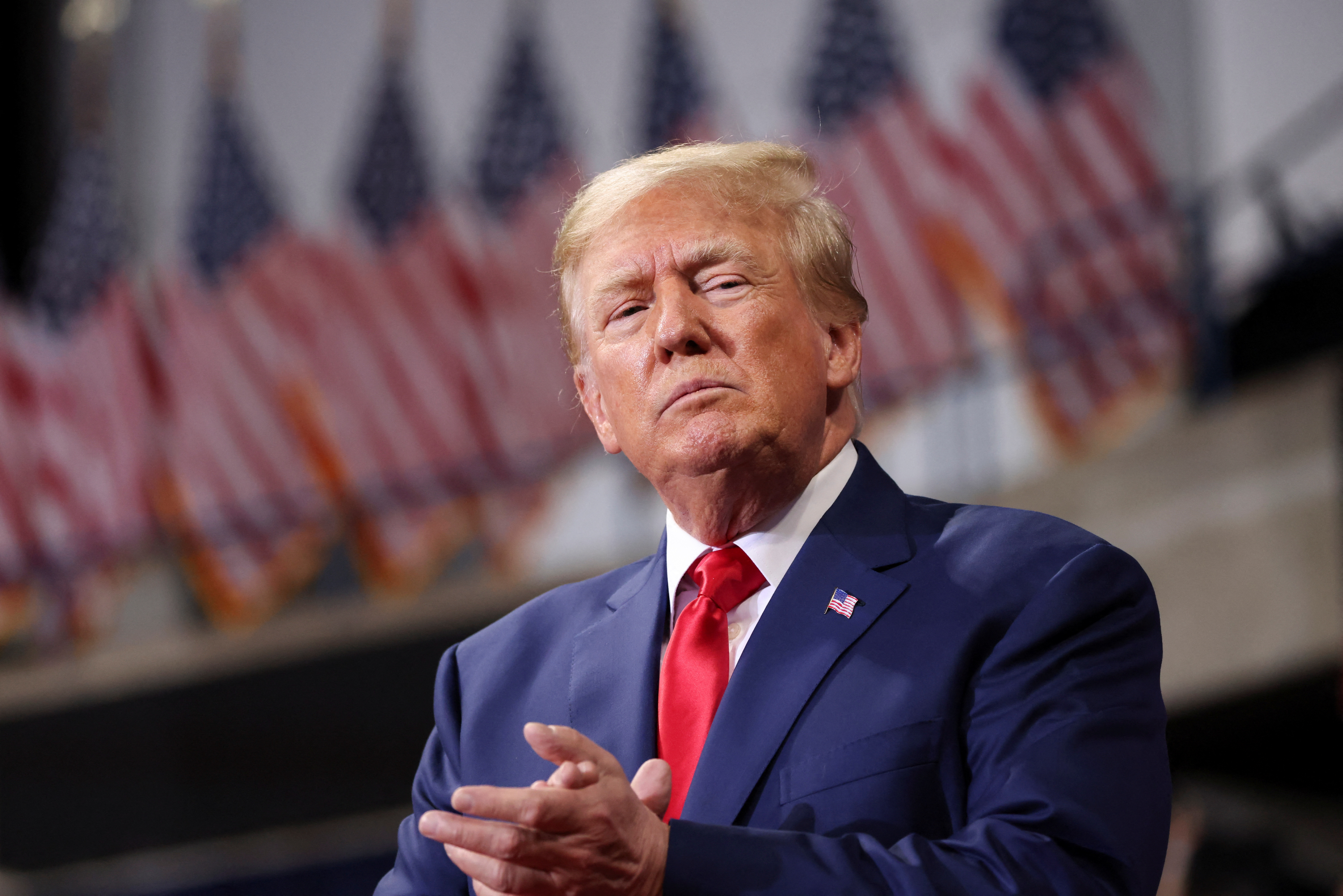 Former President Donald Trump attends a rally in Wilkes-Barre, Pennsylvania, Sept. 3, 2022.